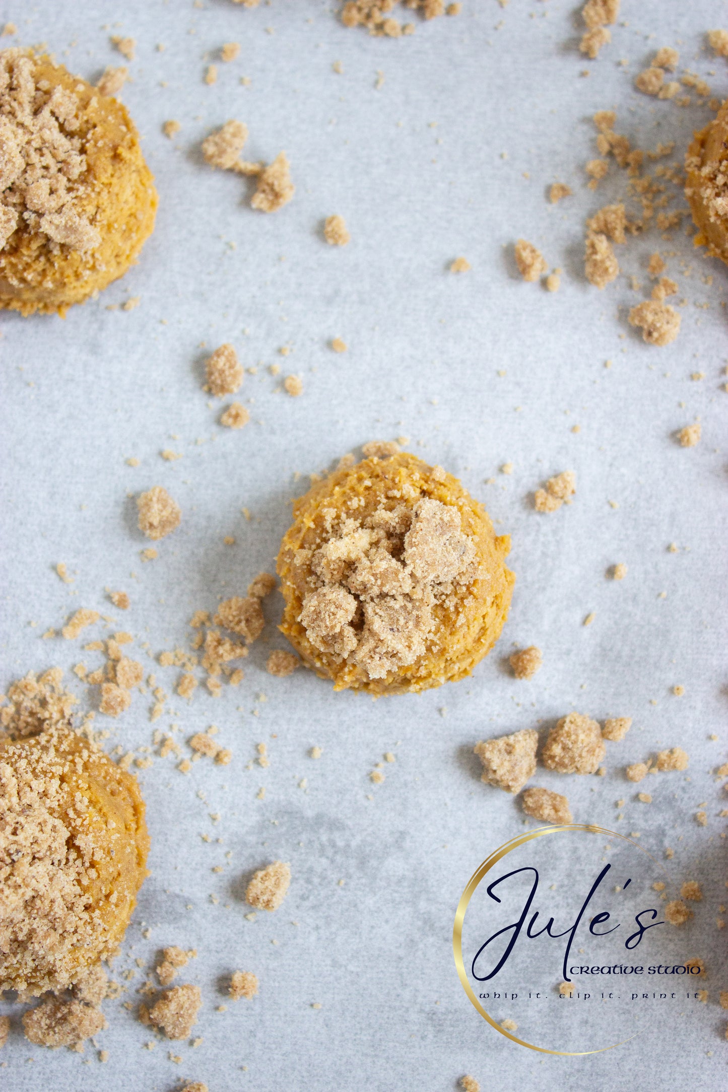 Pumpkin Latte Crumble Cookies (Set 3)