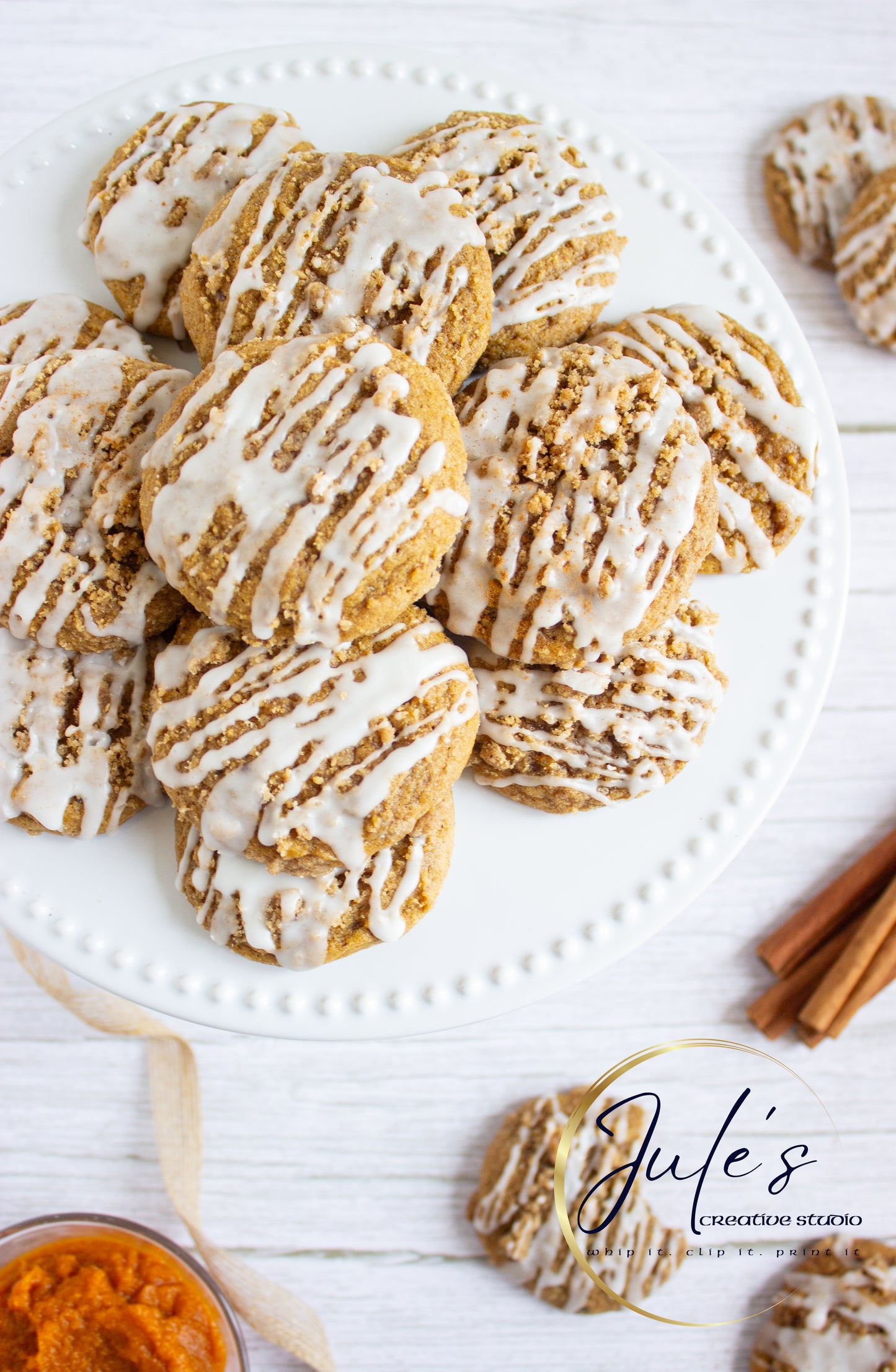 Pumpkin Latte Crumble Cookies (Set 3)