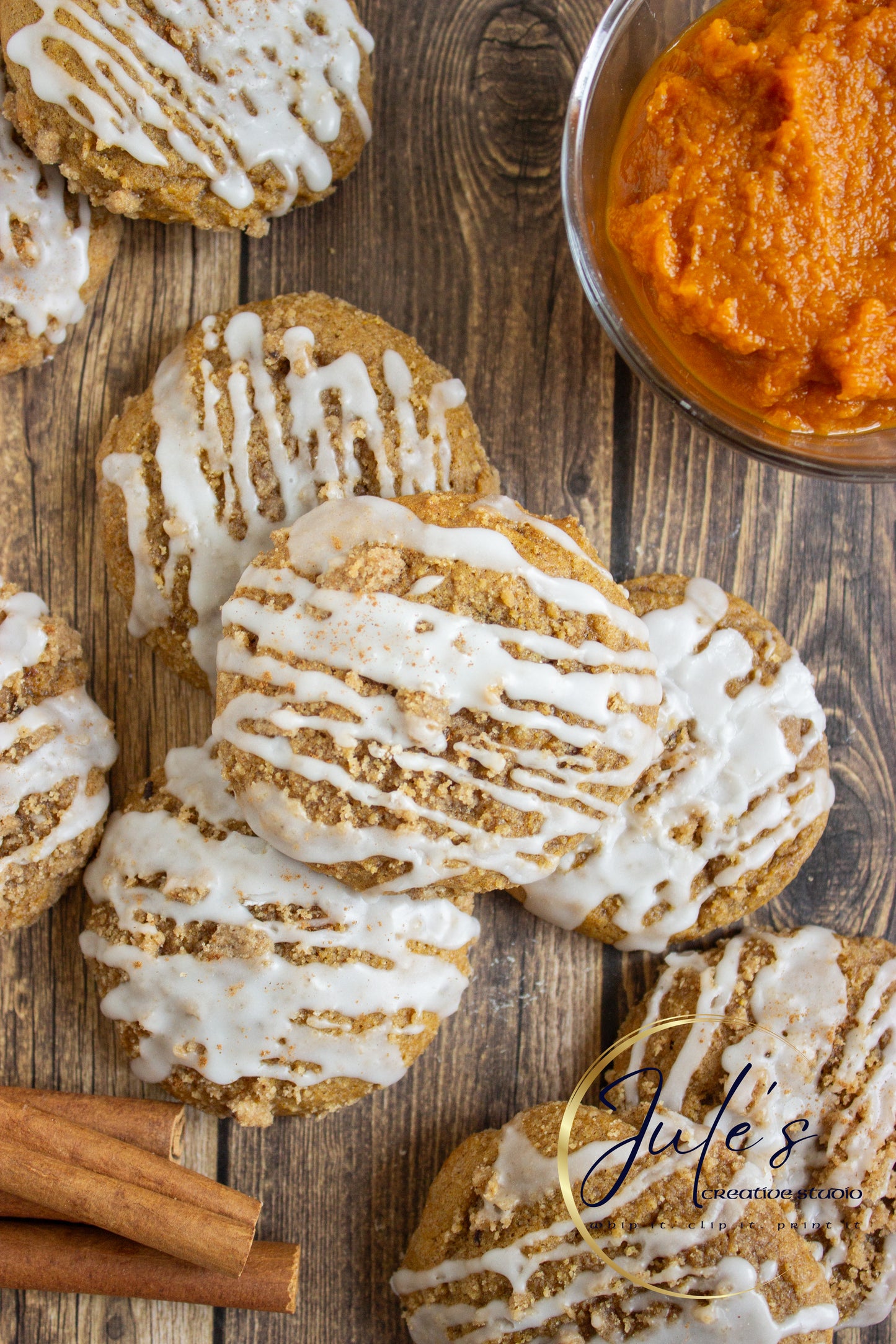 Pumpkin Latte Crumble Cookies (Set 4)