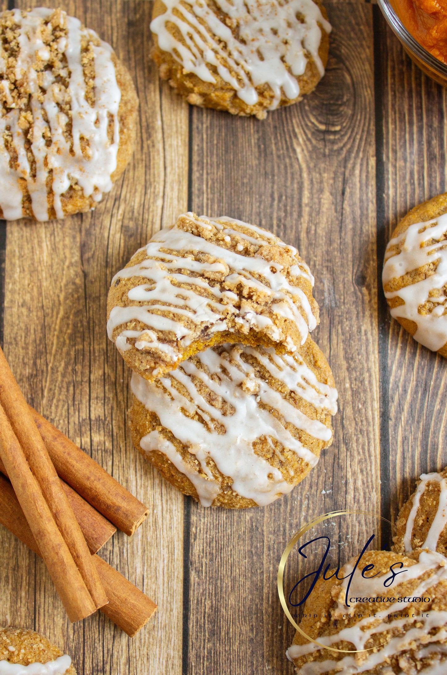 Pumpkin Latte Crumble Cookies (Set 4)