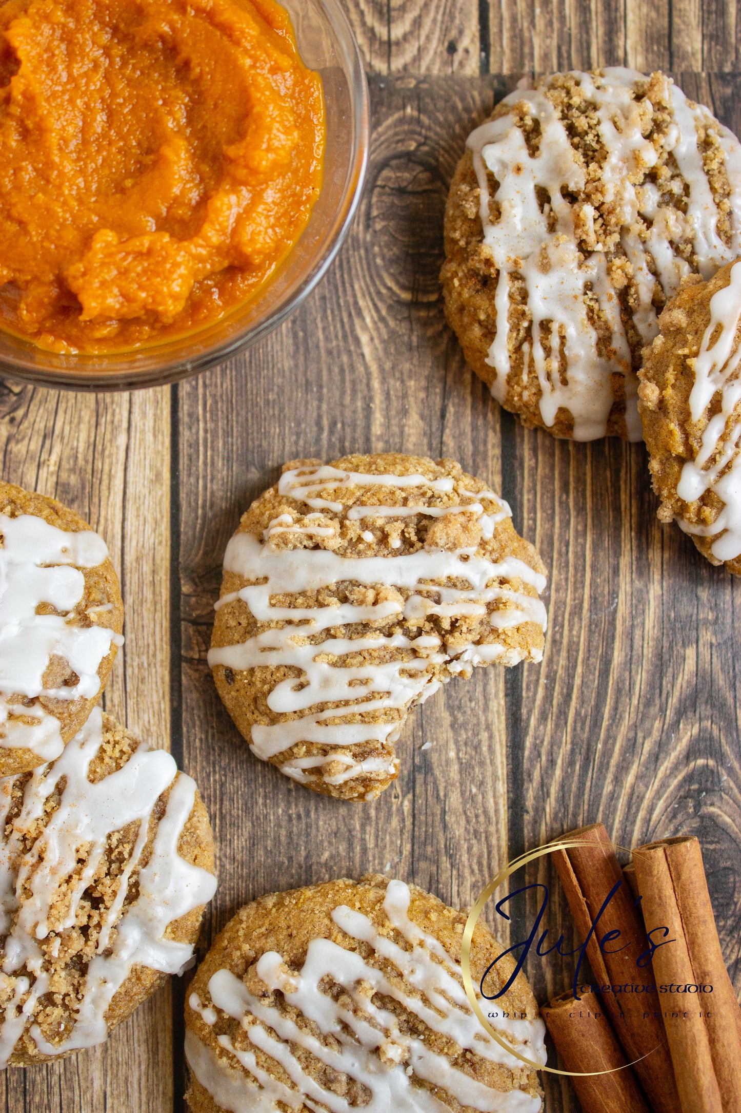 Pumpkin Latte Crumble Cookies (Set 4)