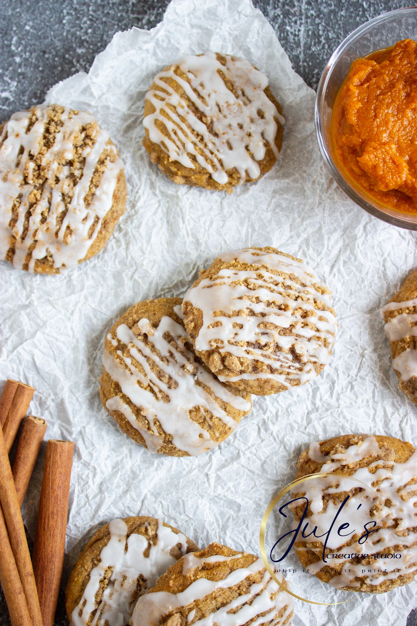 Pumpkin Latte Crumble Cookies (Set 5)