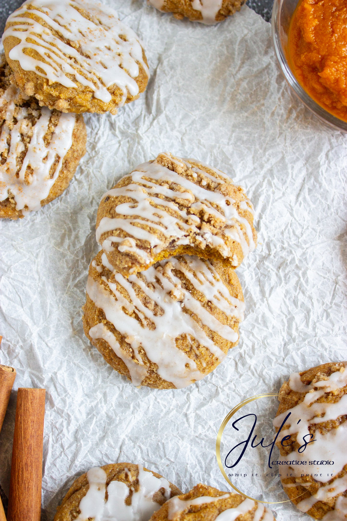 Pumpkin Latte Crumble Cookies (Set 5)