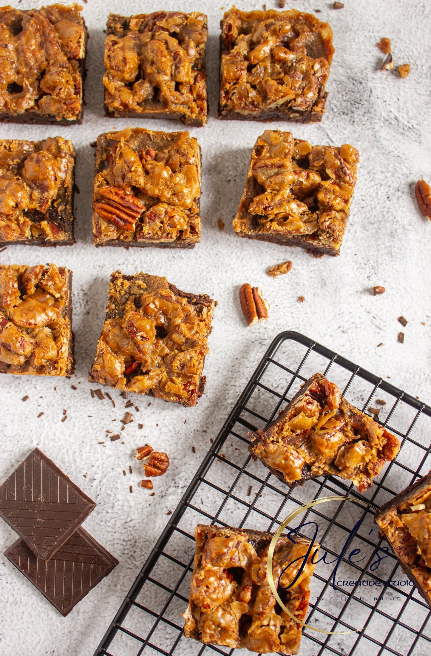 Pecan Pie Brownies (Set 6)