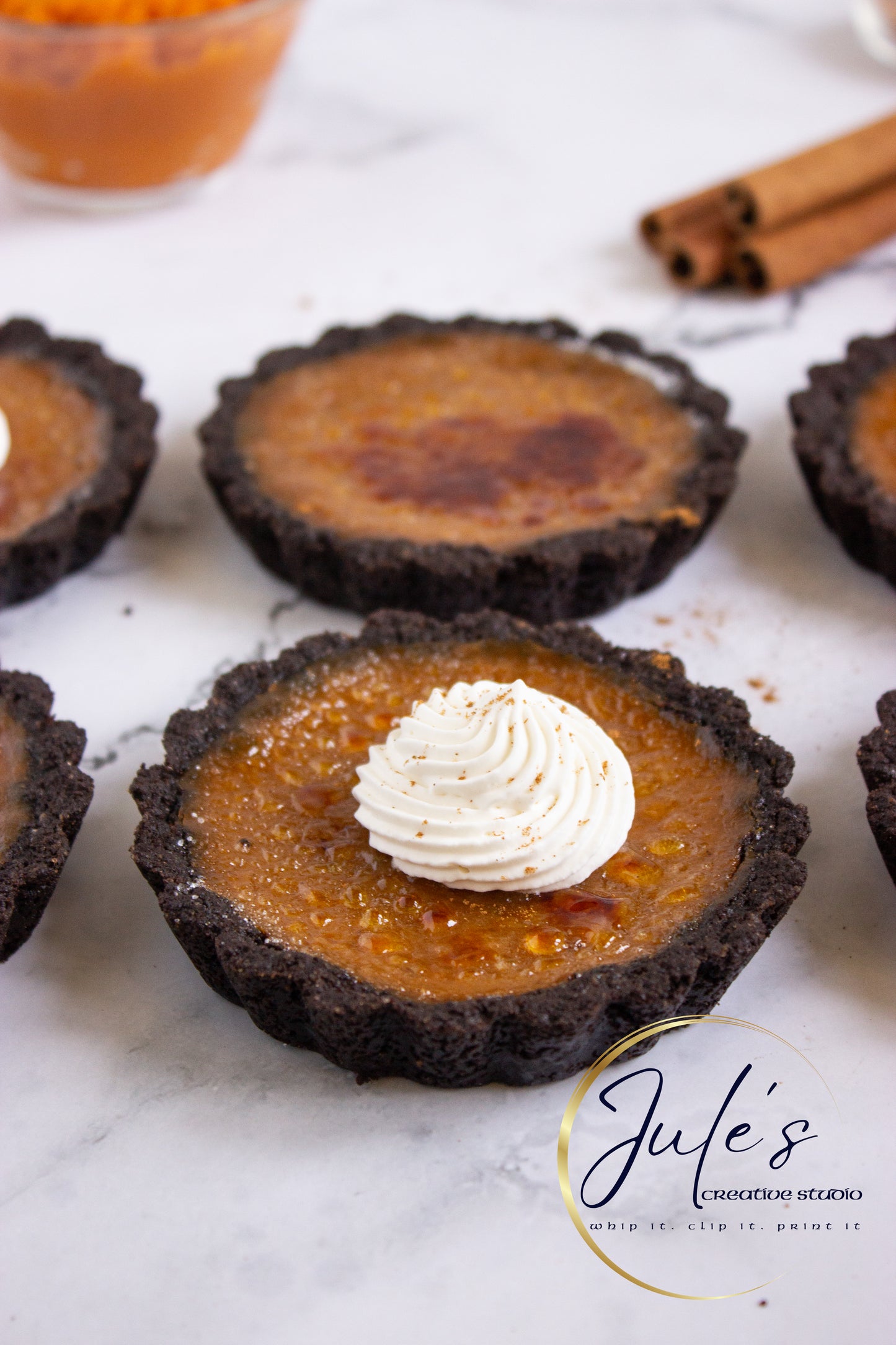 Pumpkin Brûlée Tarts (Set 1)