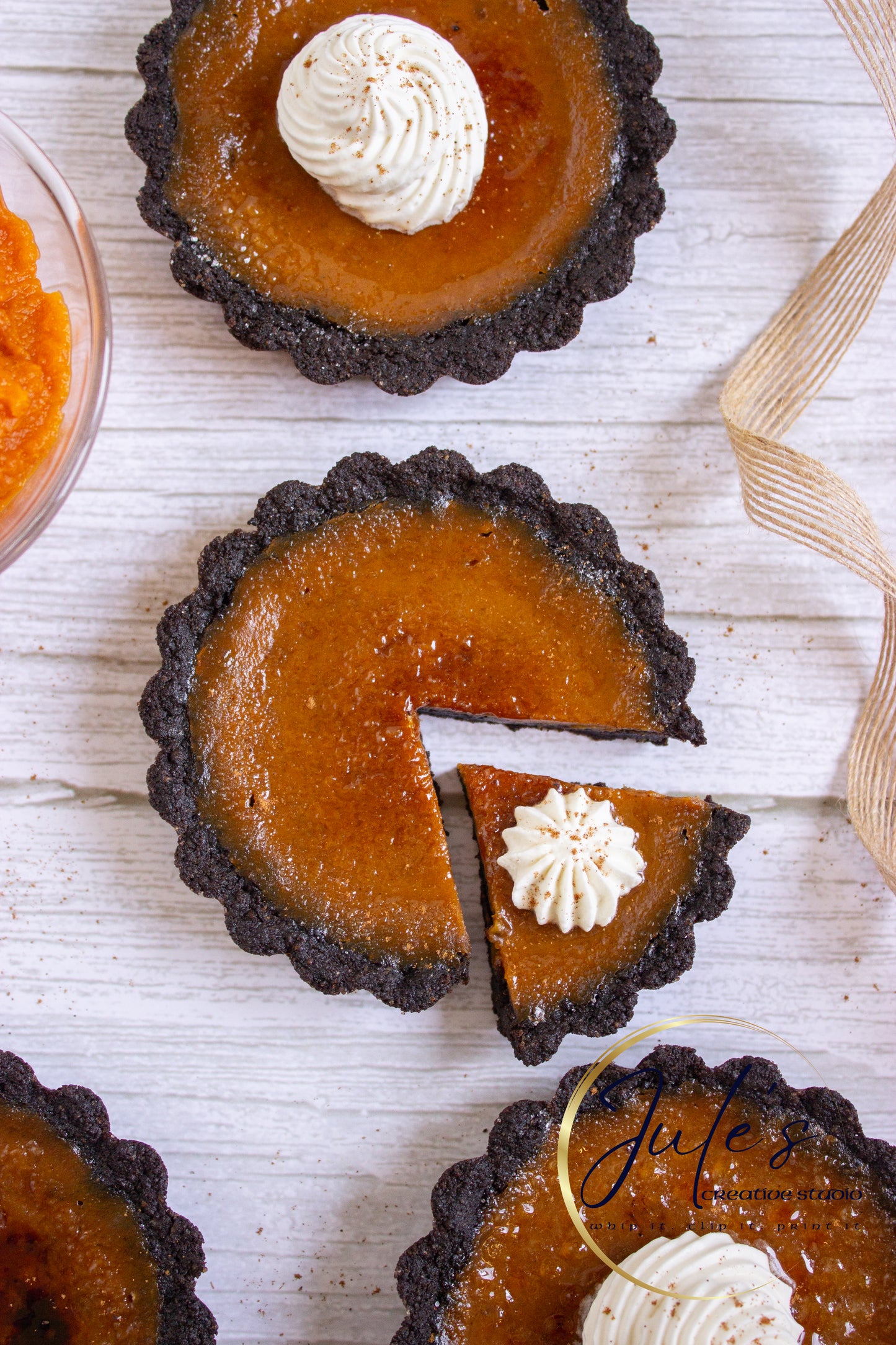 Pumpkin Brûlée Tarts (Set 3)
