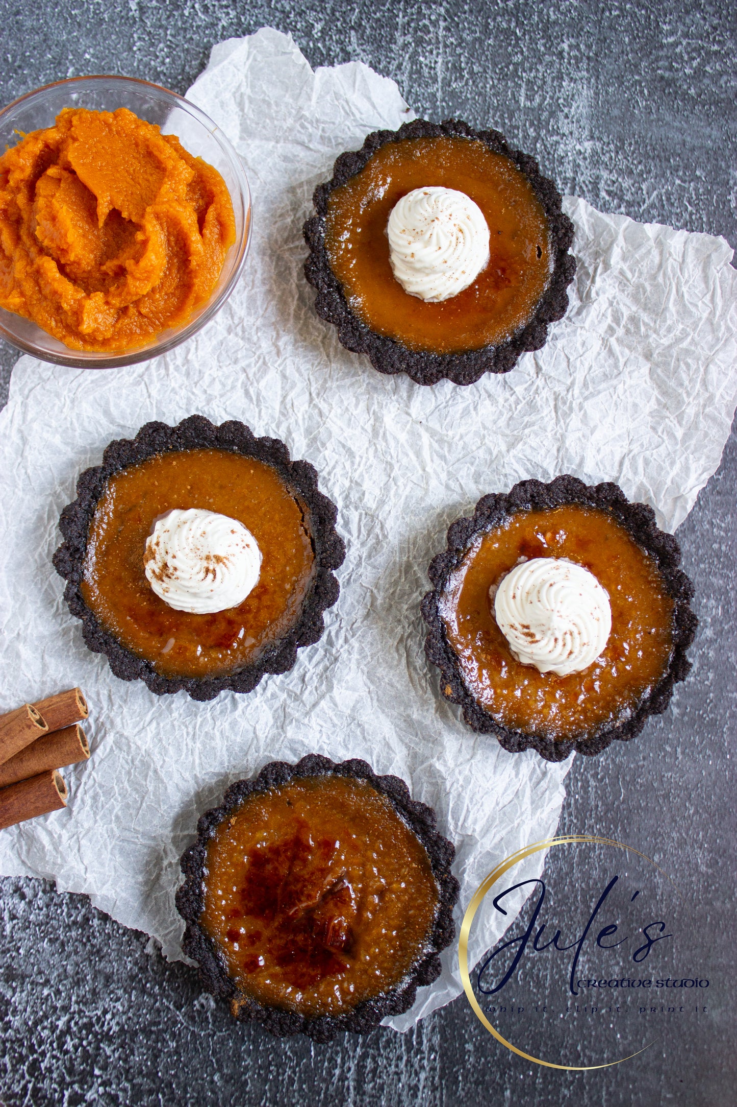 Pumpkin Brûlée Tarts (Set 5)