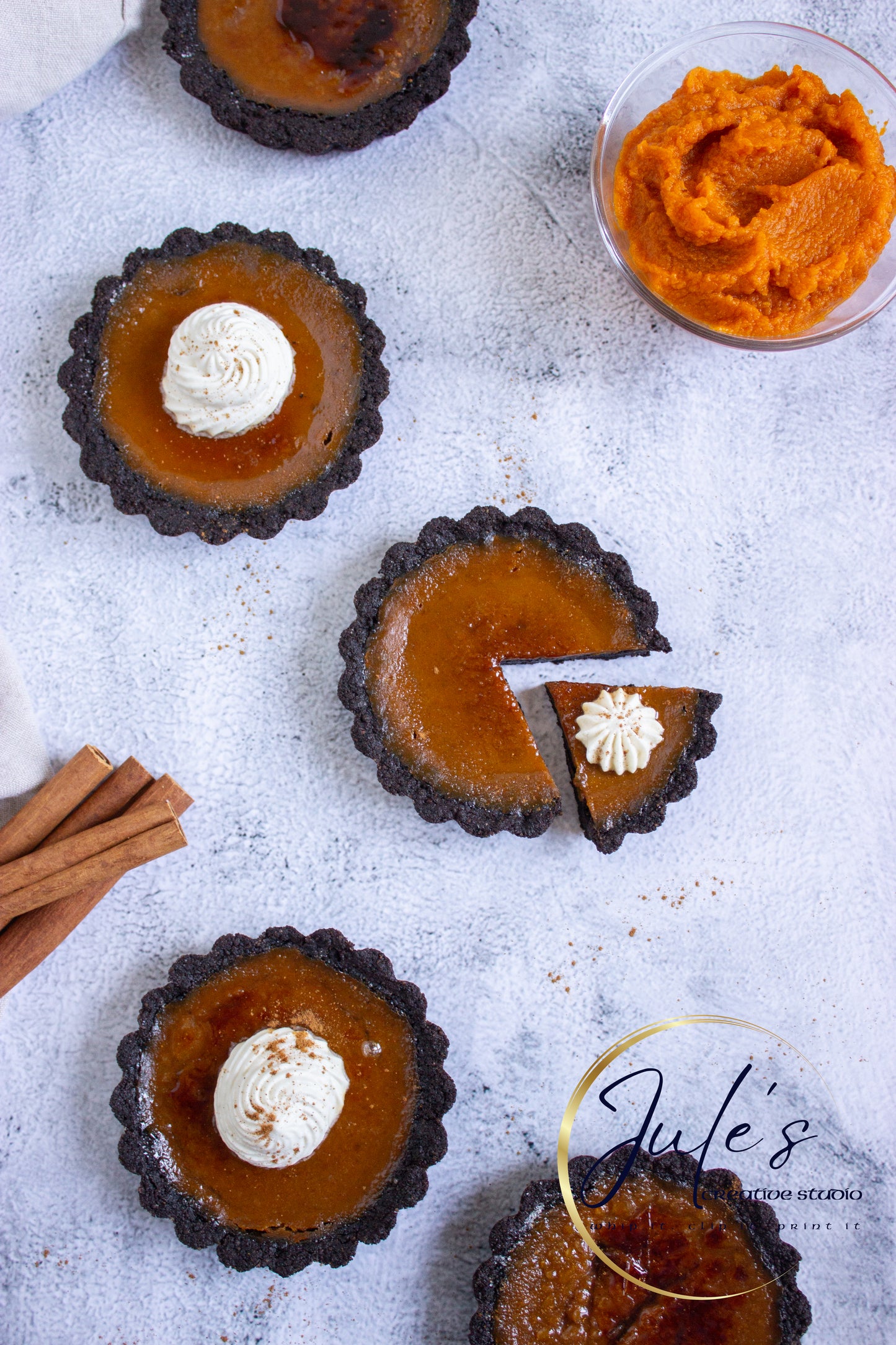 Pumpkin Brûlée Tarts (Set 6)