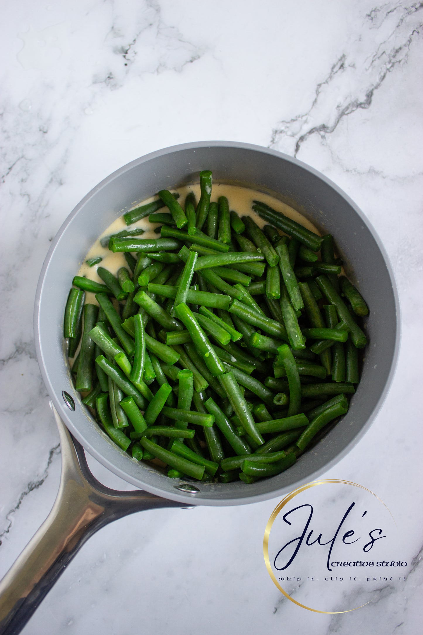 Almond Parmesan Green Bean Casserole