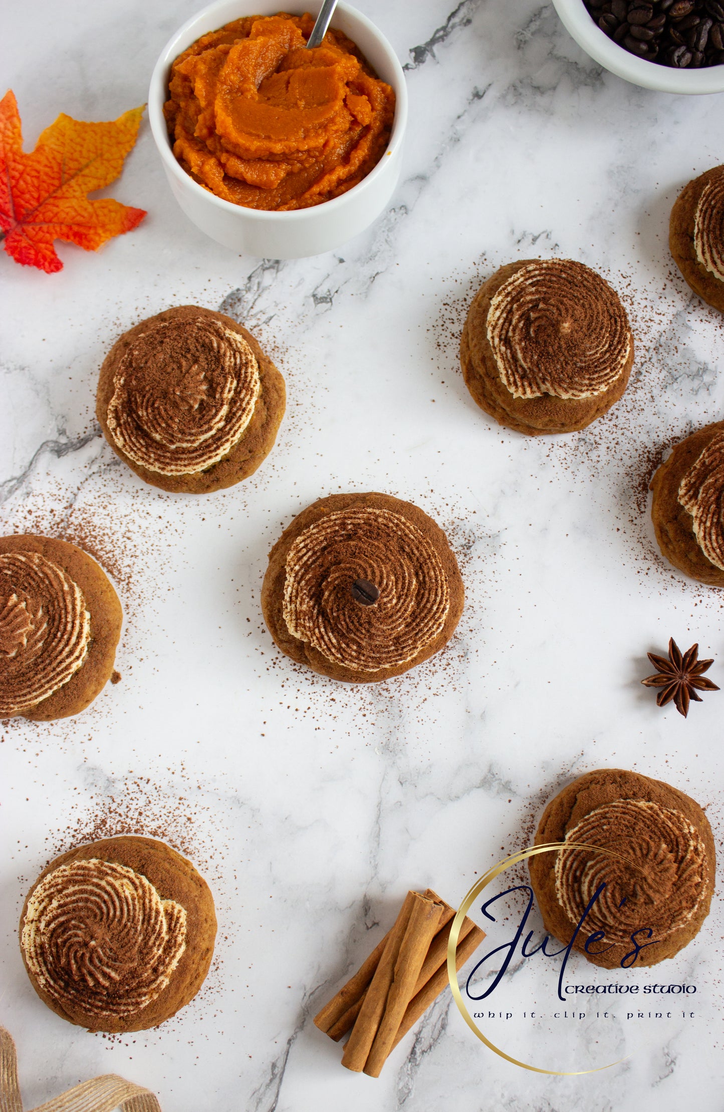 Pumpkin Tiramisu Cookies (Set 1)
