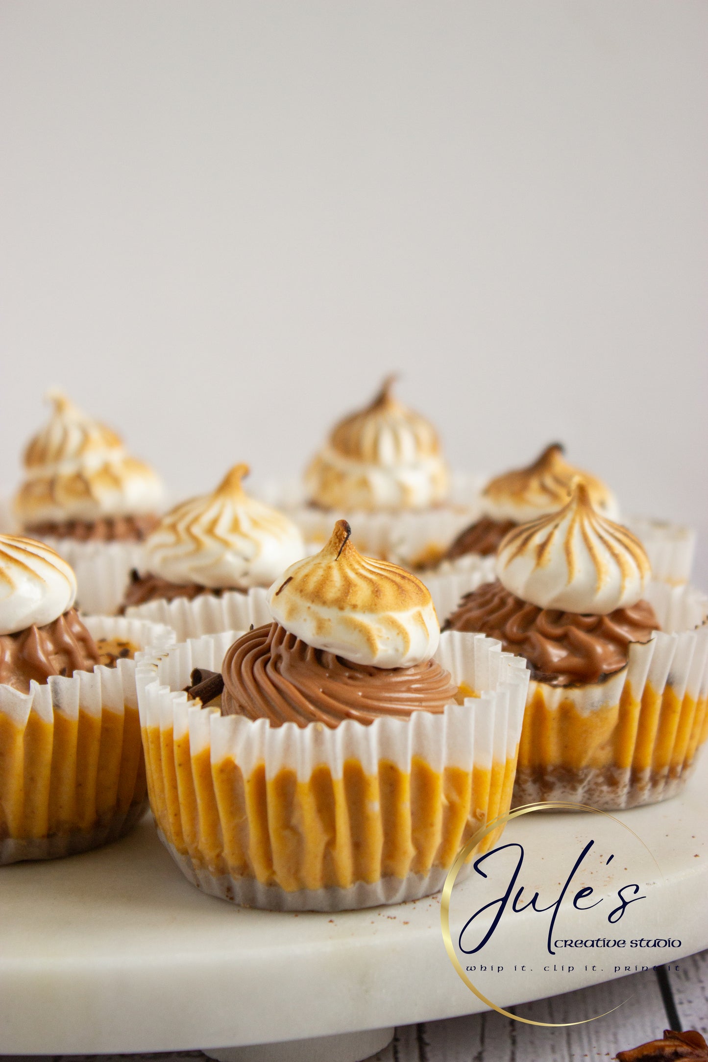 Pumpkin S’more Mini Cheesecakes (Set 2)