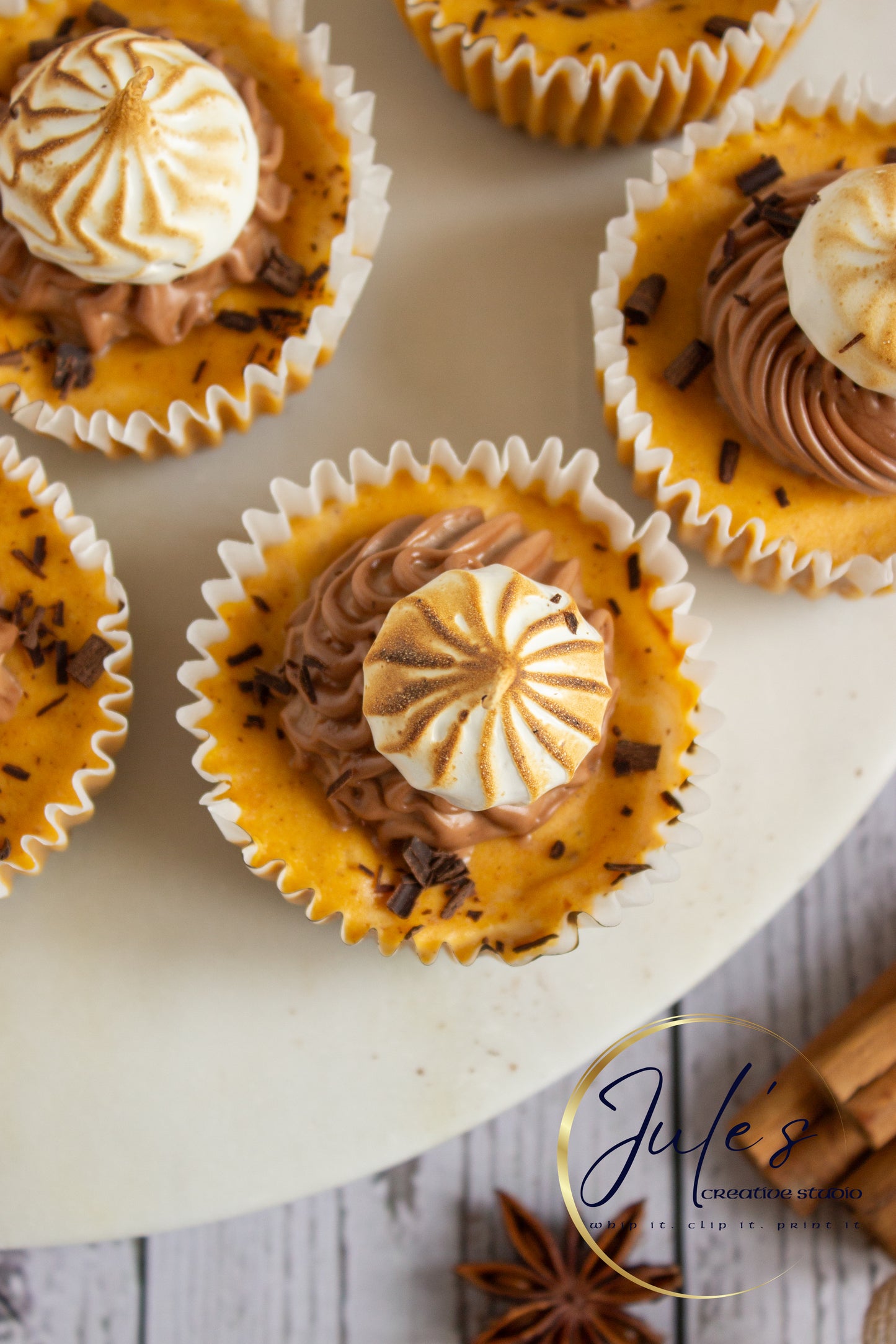 Pumpkin S’more Mini Cheesecakes (Set 2)