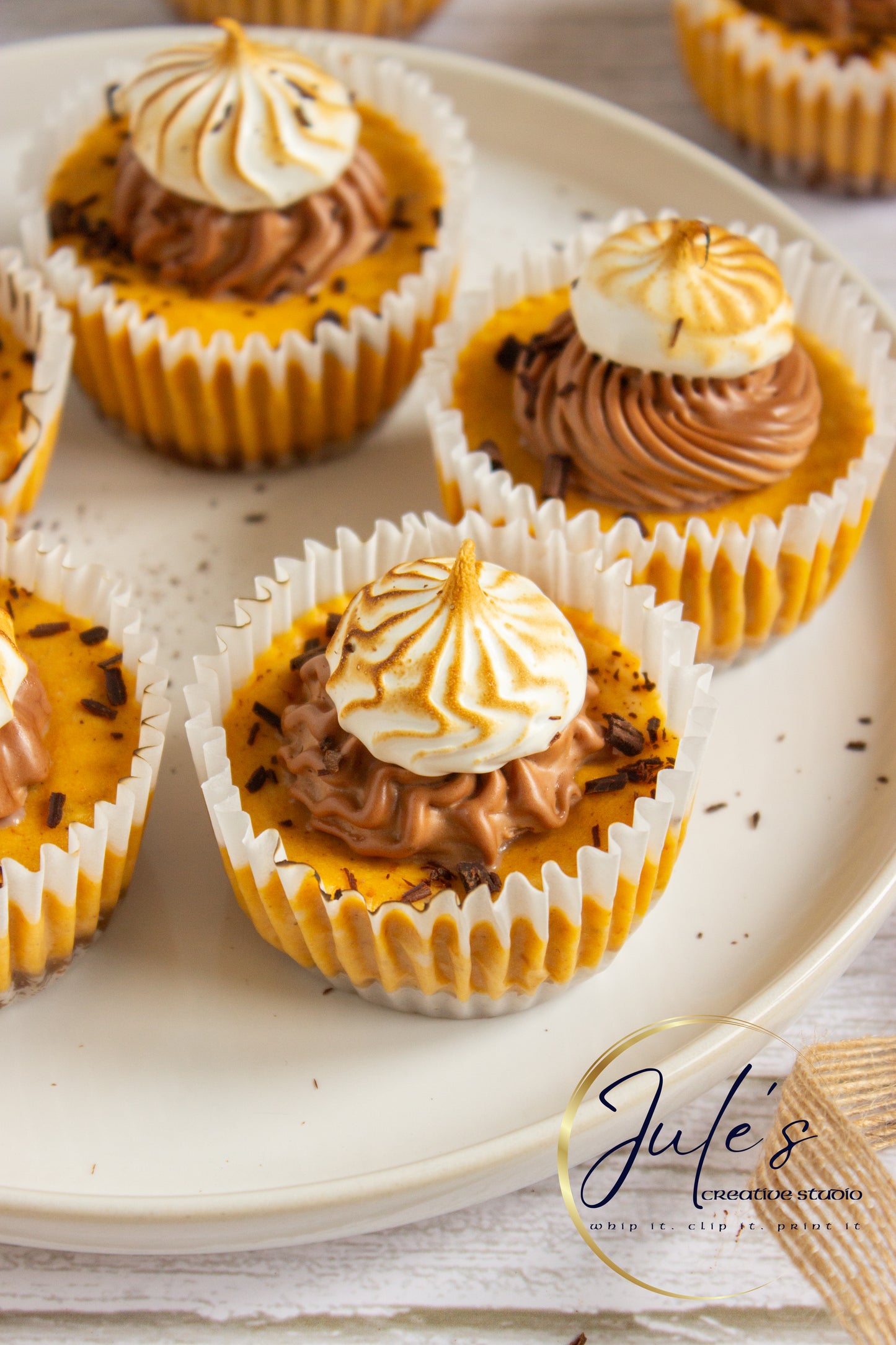 Pumpkin S’more Mini Cheesecakes (Set 3)