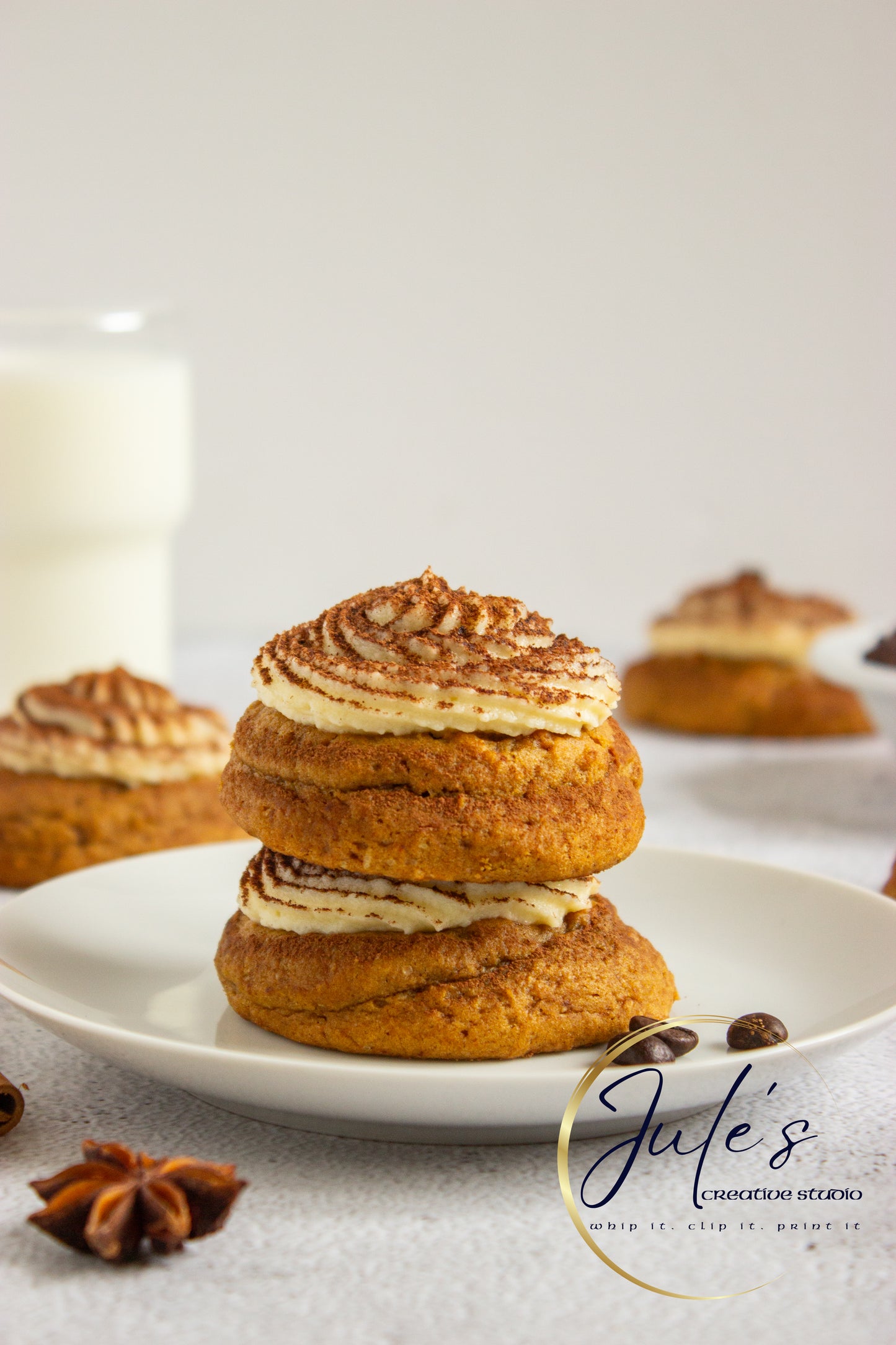 Pumpkin Tiramisu Cookies (Set 4)