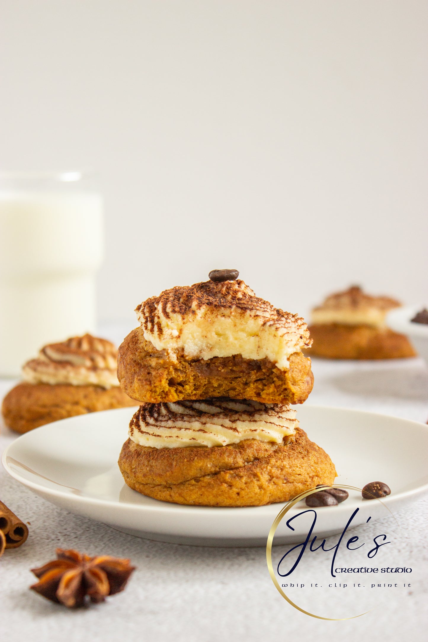 Pumpkin Tiramisu Cookies (Set 4)