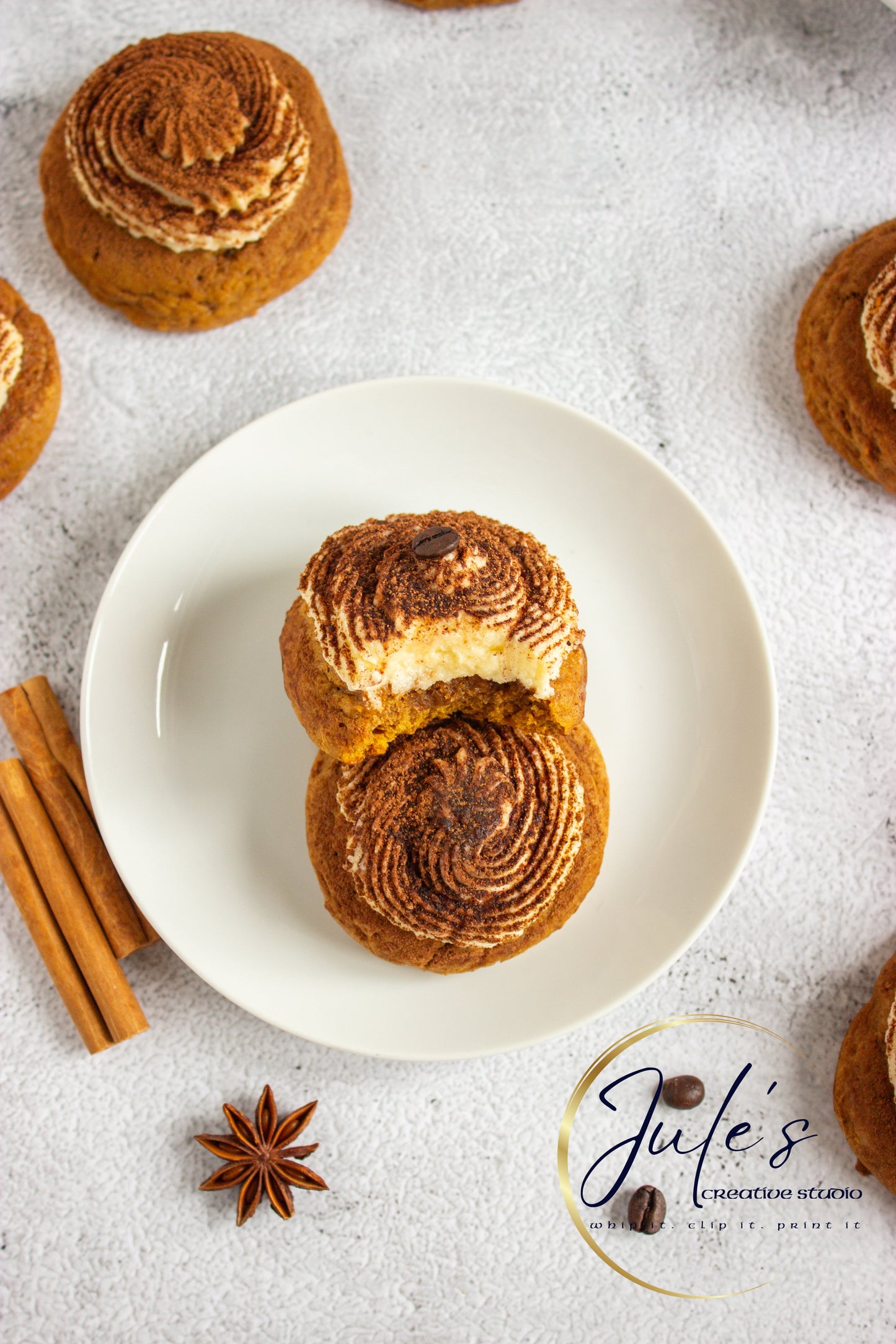 Pumpkin Tiramisu Cookies (Set 4)