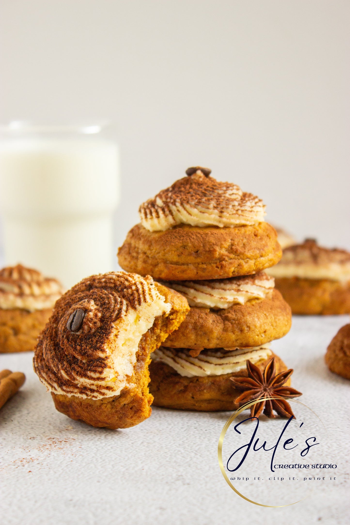 Pumpkin Tiramisu Cookies (Set 4)