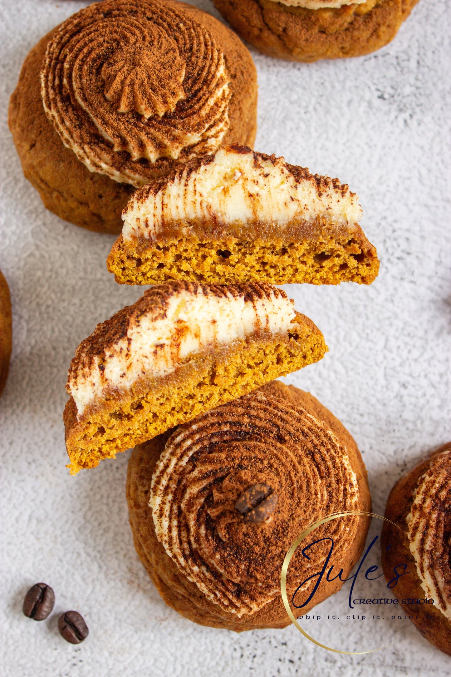 Pumpkin Tiramisu Cookies (Set 4)