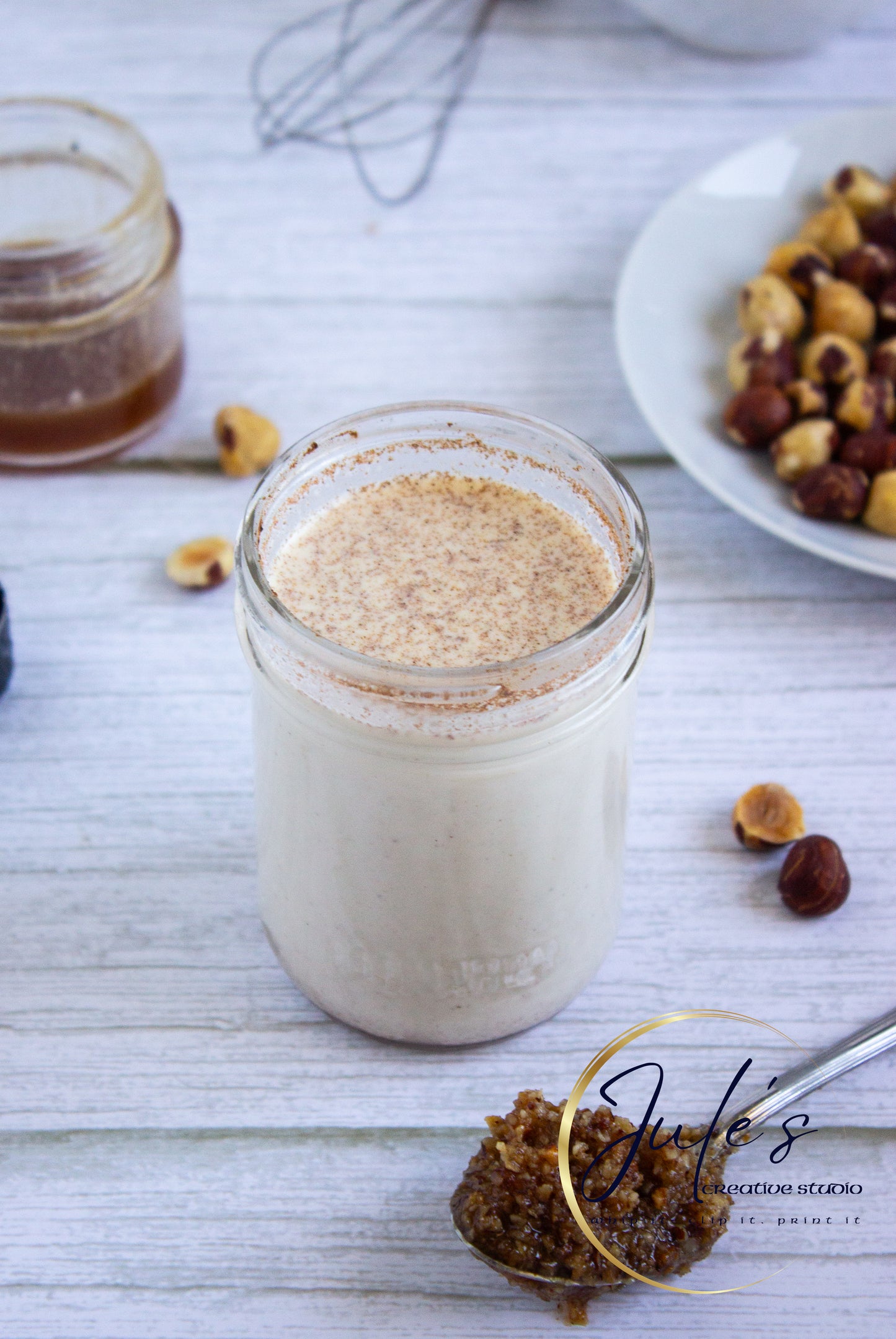 Hazelnut Coffee Creamer with Homemade Hazelnut Syrup (Set 2)