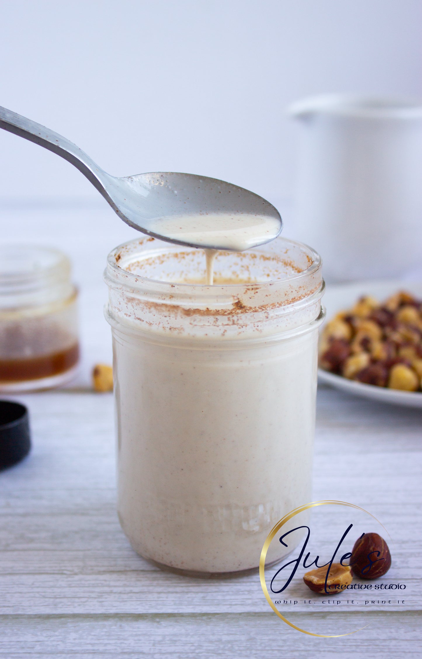 Hazelnut Coffee Creamer with Homemade Hazelnut Syrup (Set 2)