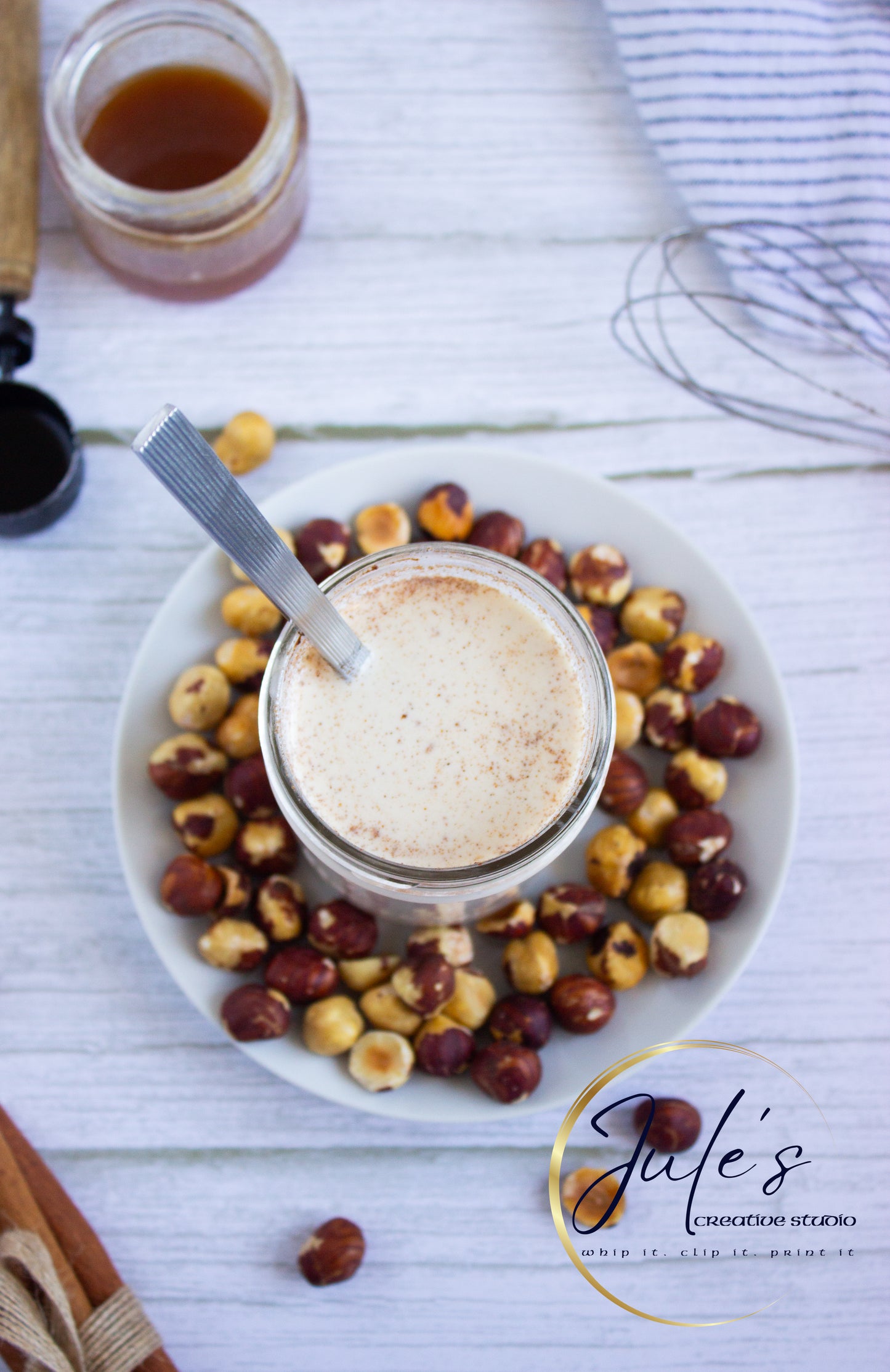 Hazelnut Coffee Creamer with Homemade Hazelnut Syrup (Set 2)
