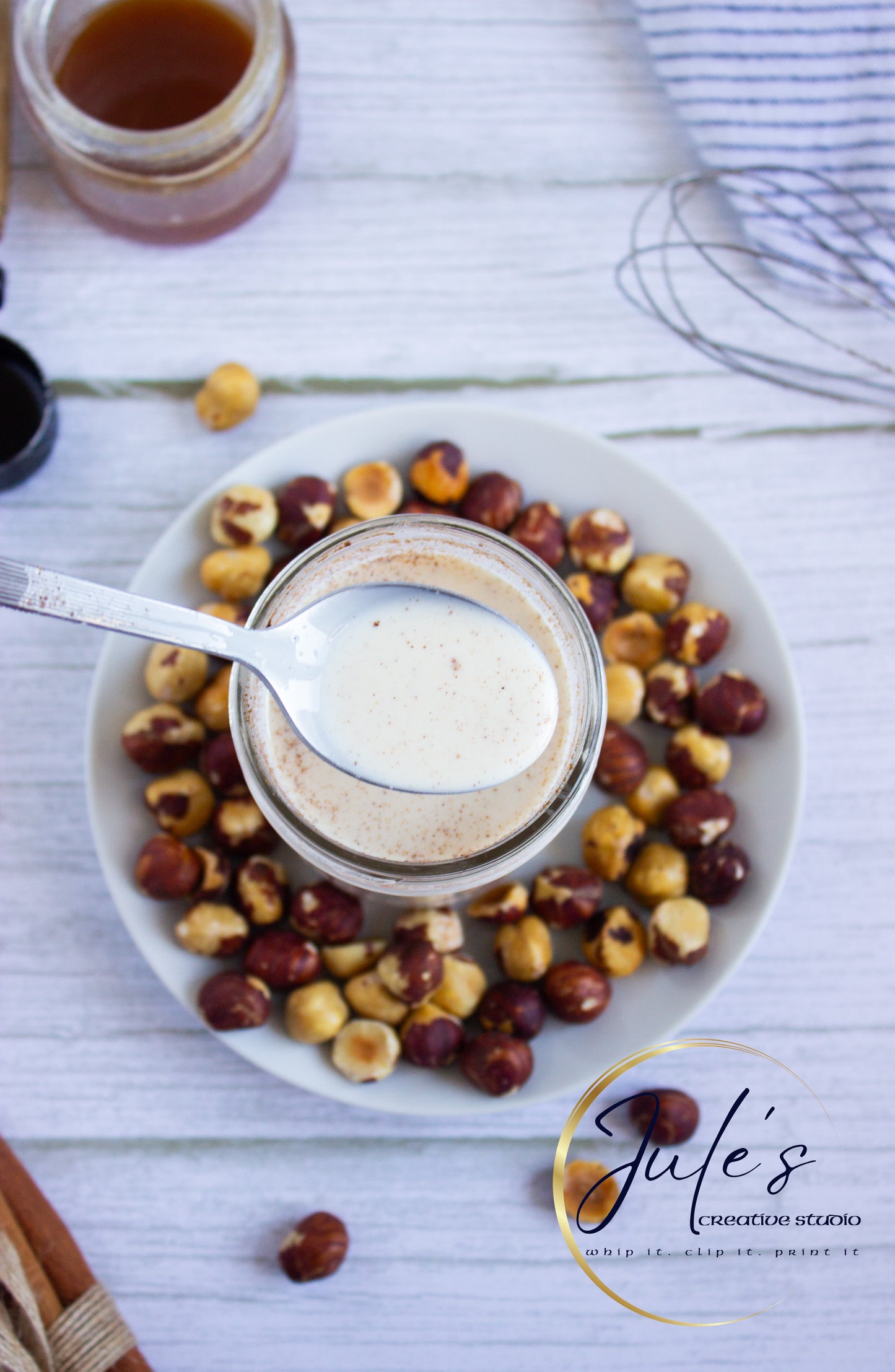 Hazelnut Coffee Creamer with Homemade Hazelnut Syrup (Set 2)
