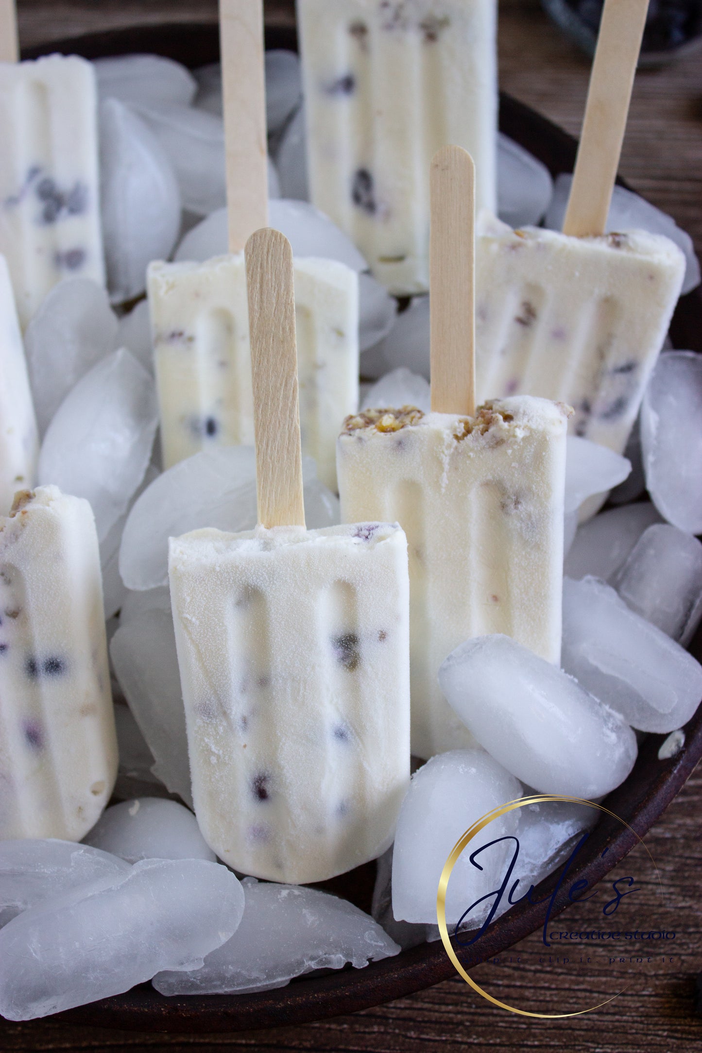 Blueberry Cheesecake Popsicles (Set 4)