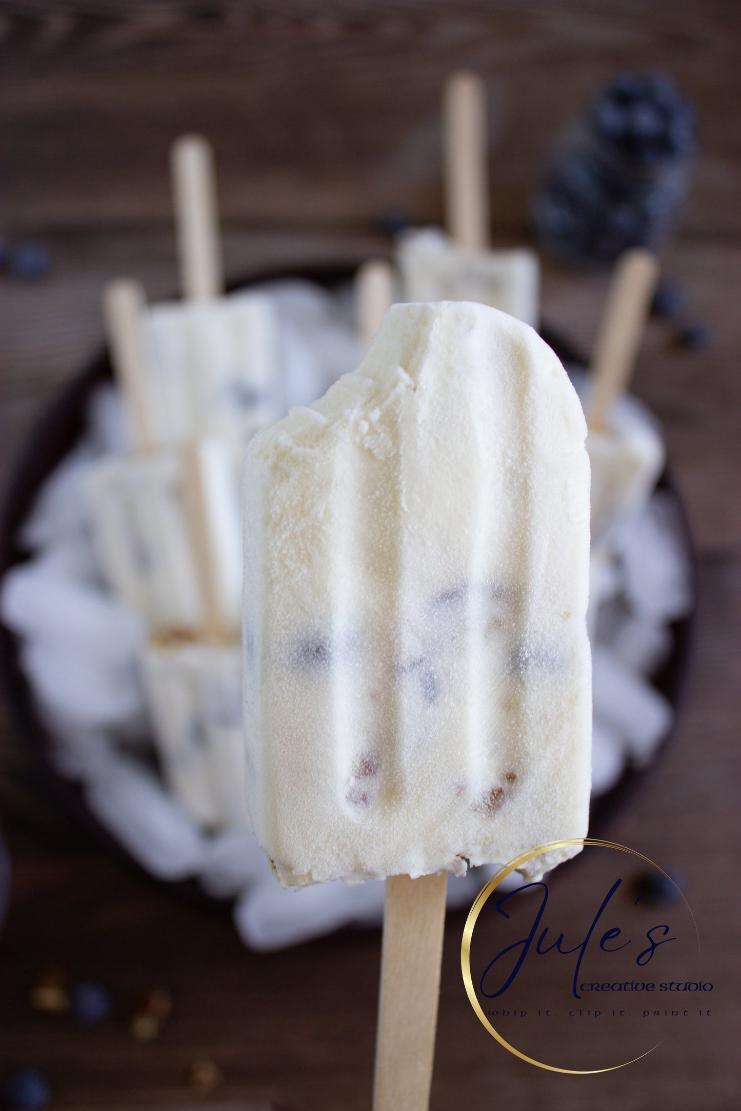 Blueberry Cheesecake Popsicles (Set 4)