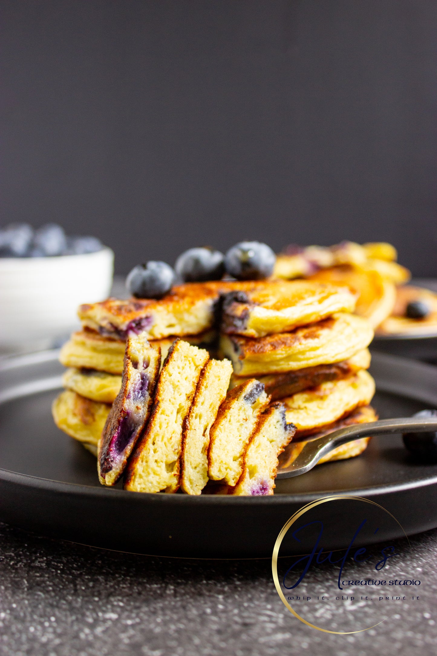 Cottage Cheese Blueberry Pancakes (Set 5)