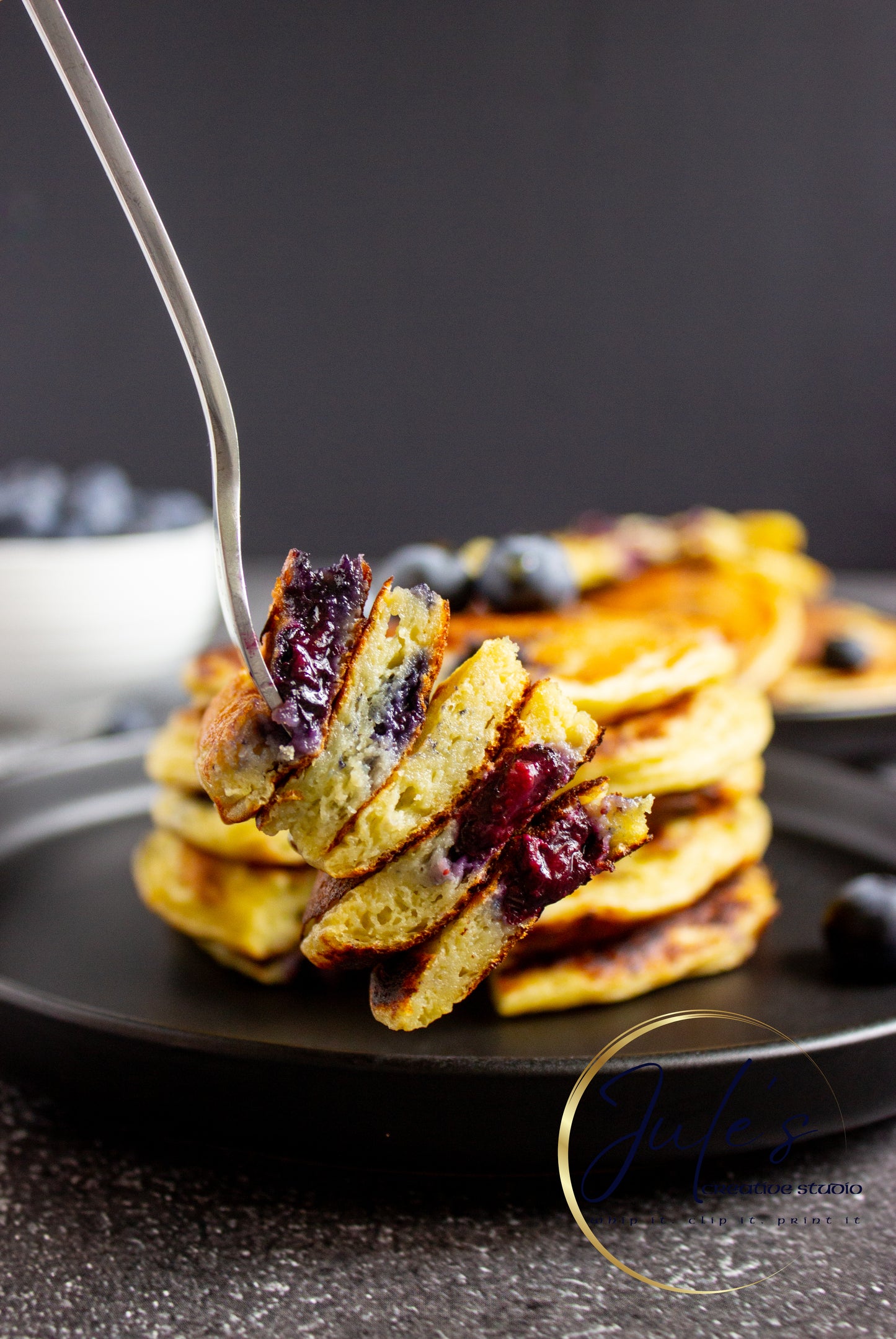 Cottage Cheese Blueberry Pancakes (Set 5)