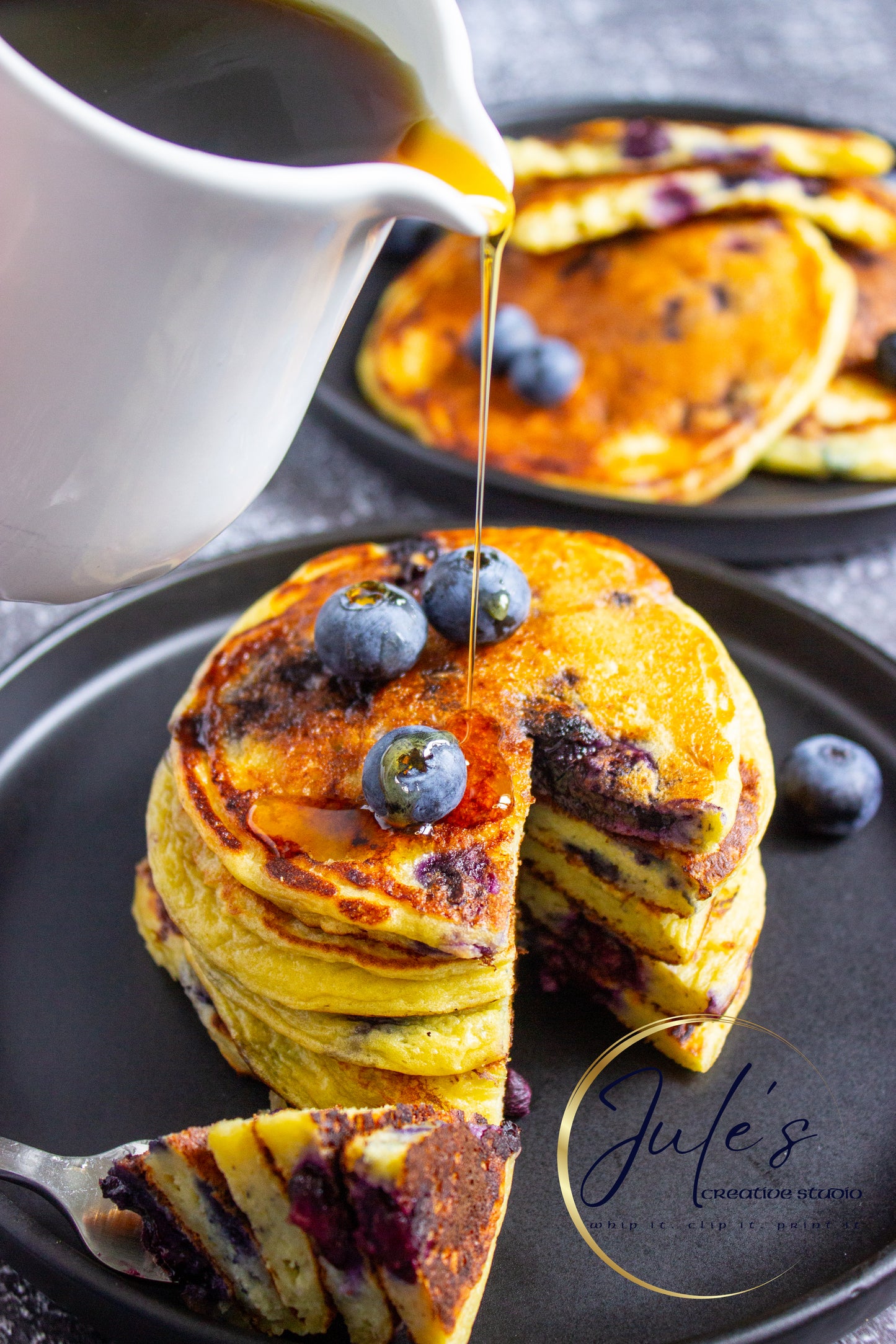 Cottage Cheese Blueberry Pancakes (Set 5)