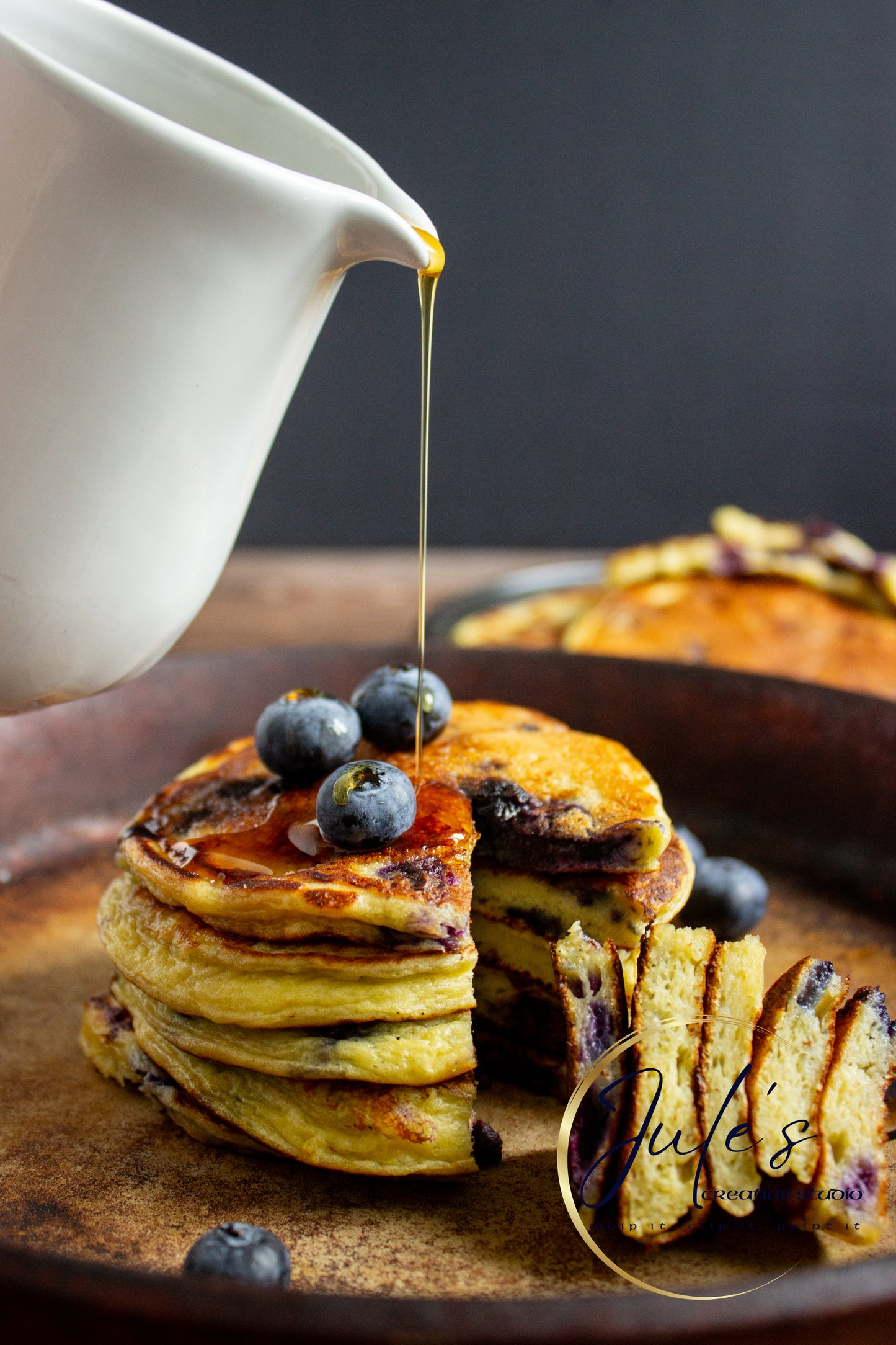 Cottage Cheese Blueberry Pancakes (Set 6)