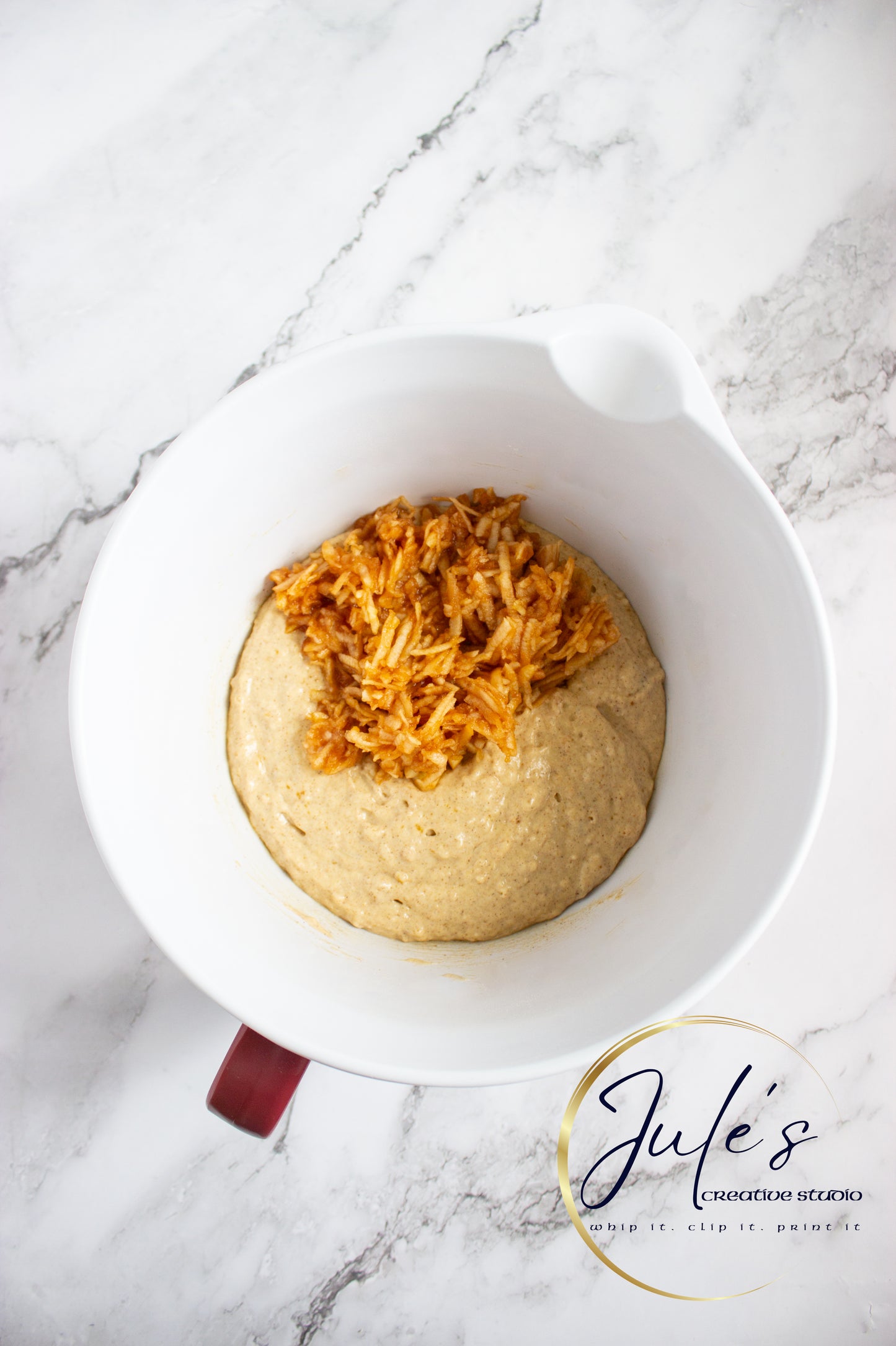 Fluffy Spice Pancakes with Caramel Apple Compote (Set 6)