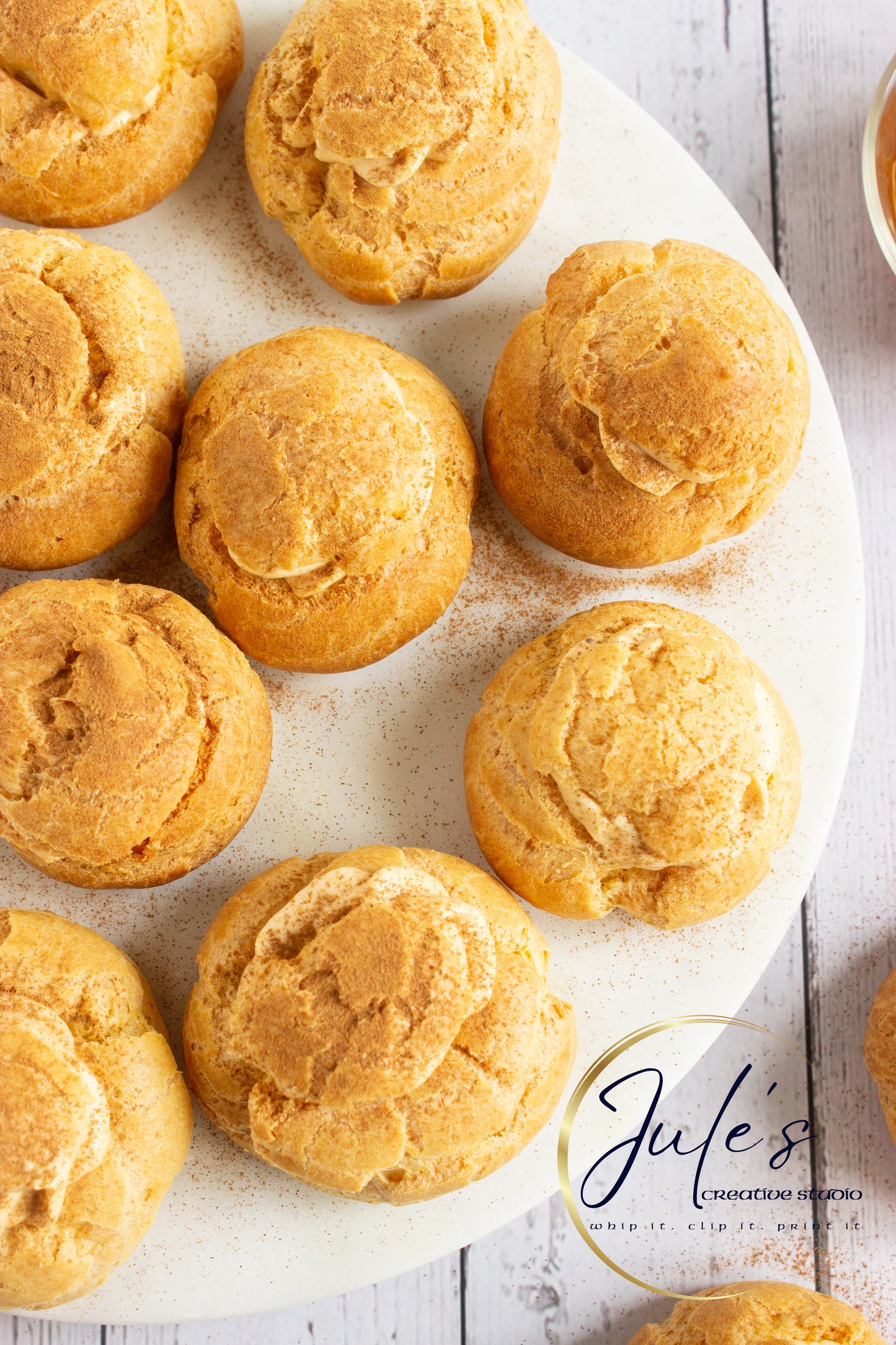 Pumpkin Cream Puffs (Set 2)