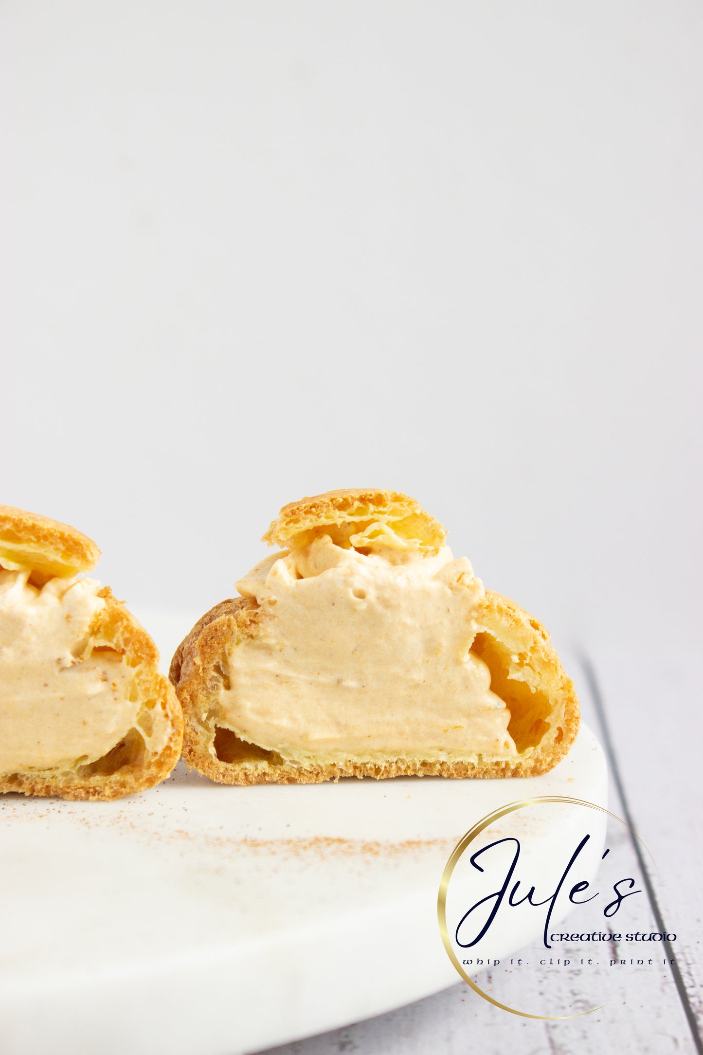 Pumpkin Cream Puffs (Set 2)