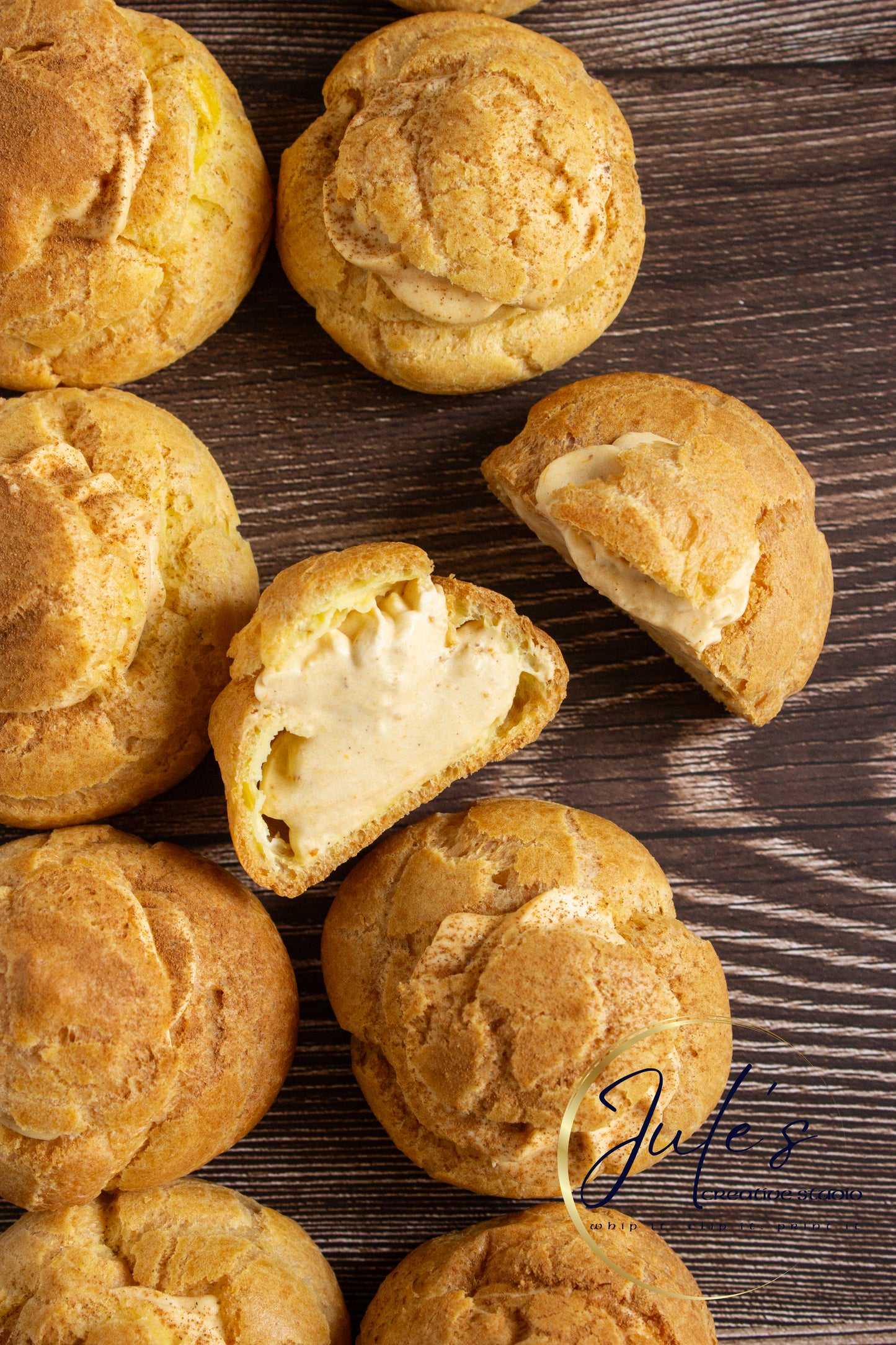 Pumpkin Cream Puffs (Set 4)
