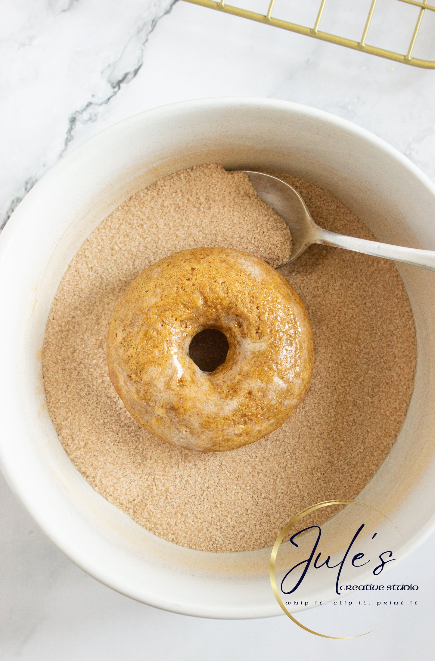 Spiced Apple Cider Baked Donuts (Set 3)