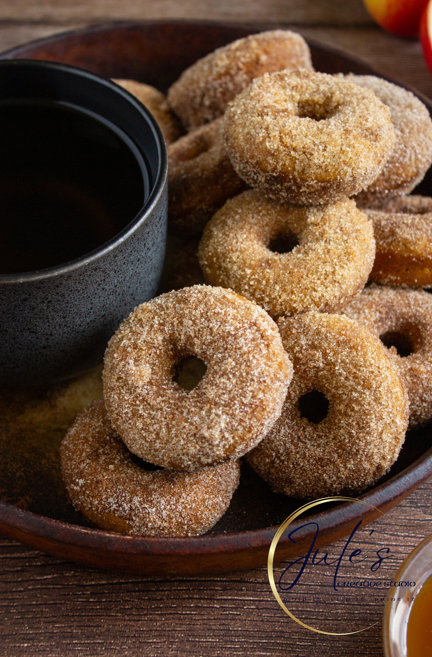 Spiced Apple Cider Baked Donuts (Set 4)