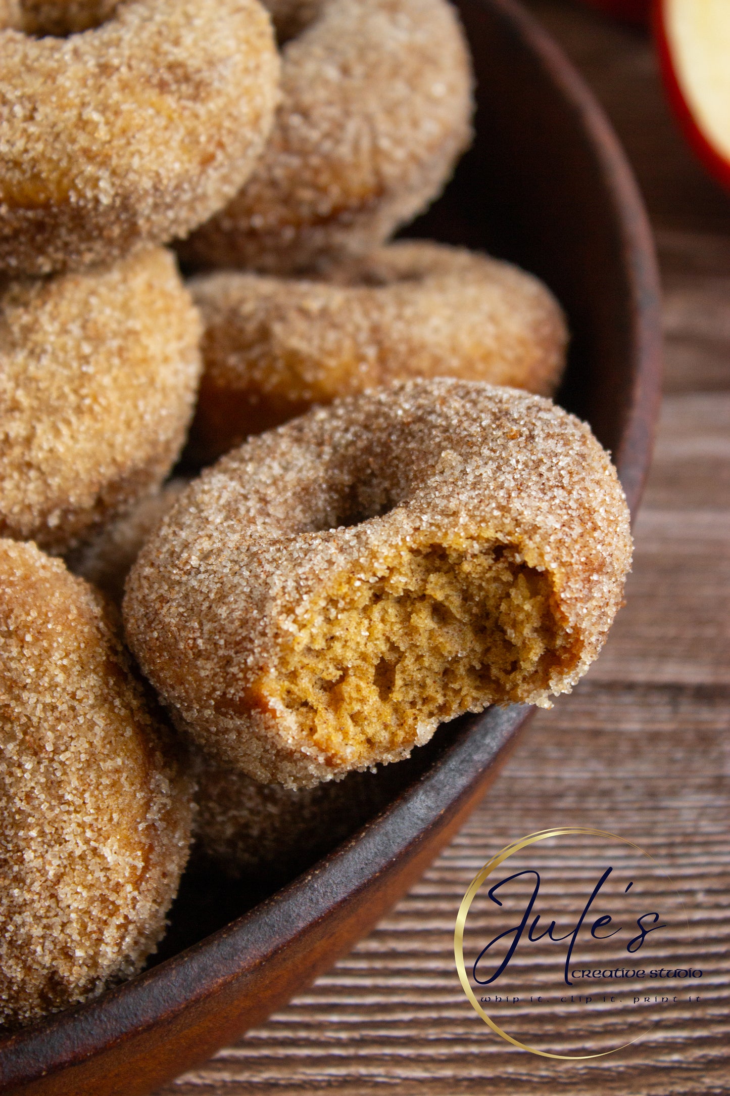 Spiced Apple Cider Baked Donuts (Set 4)