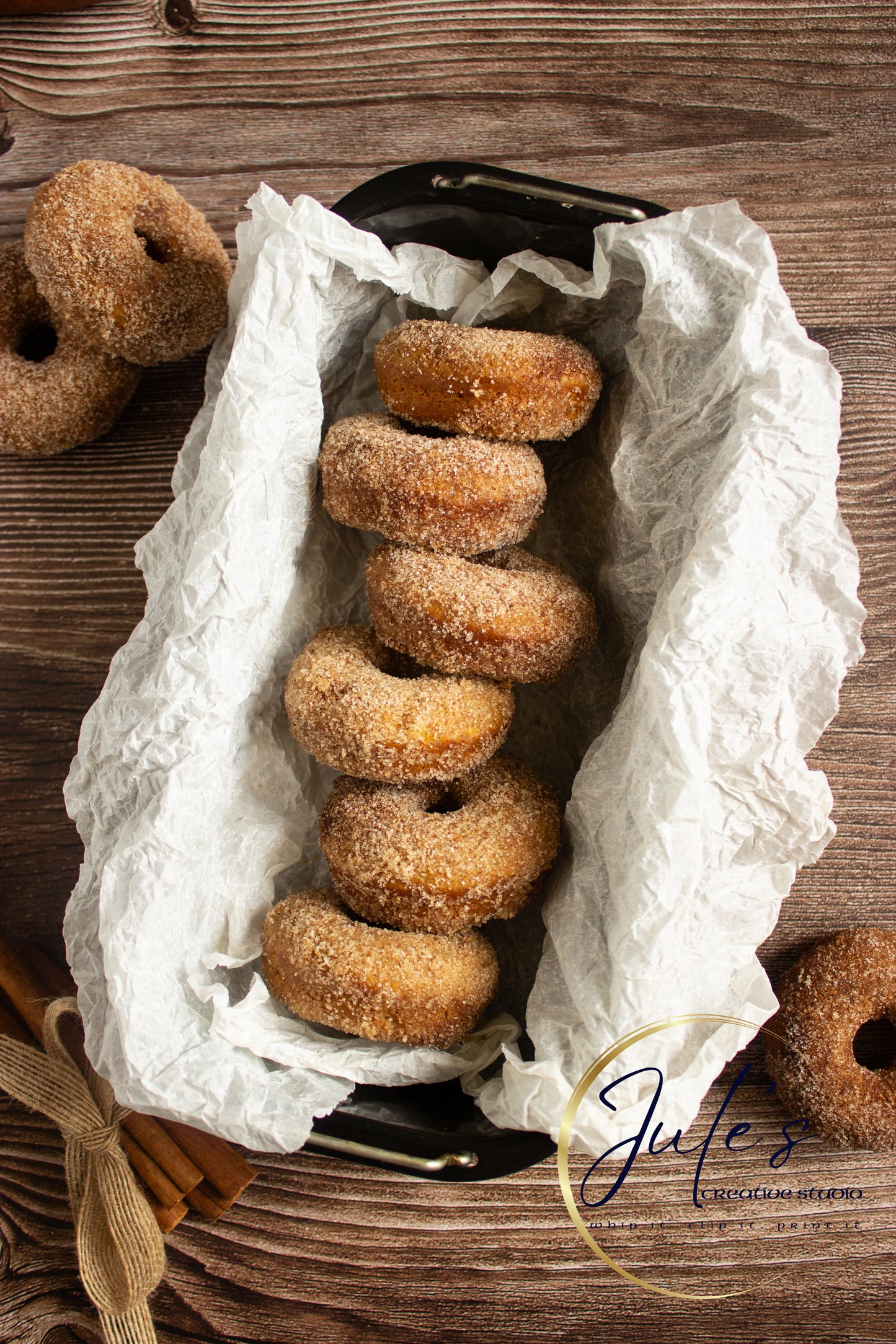 Spiced Apple Cider Baked Donuts (Set 4)