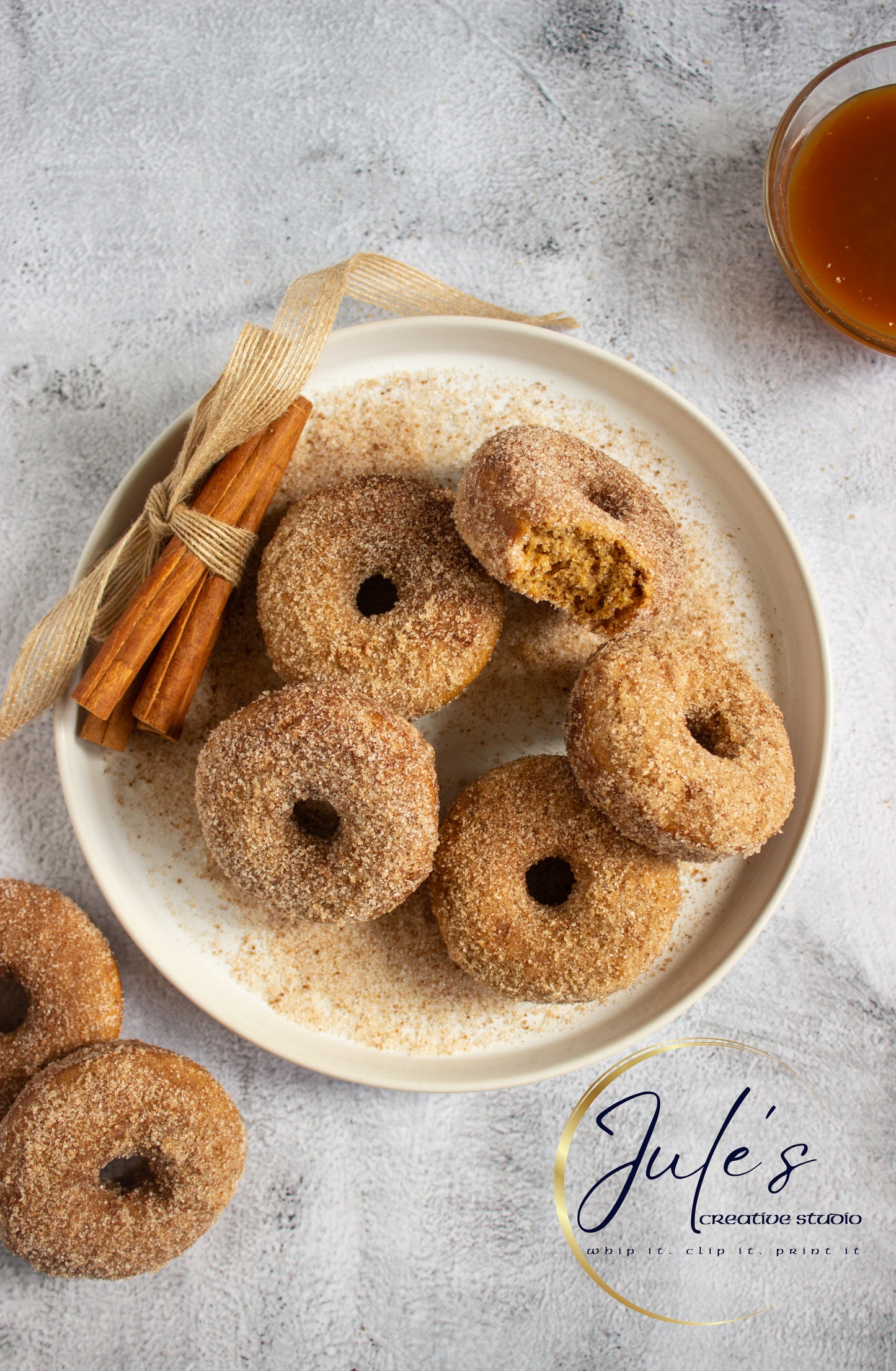 Spiced Apple Cider Baked Donuts (Set 6)