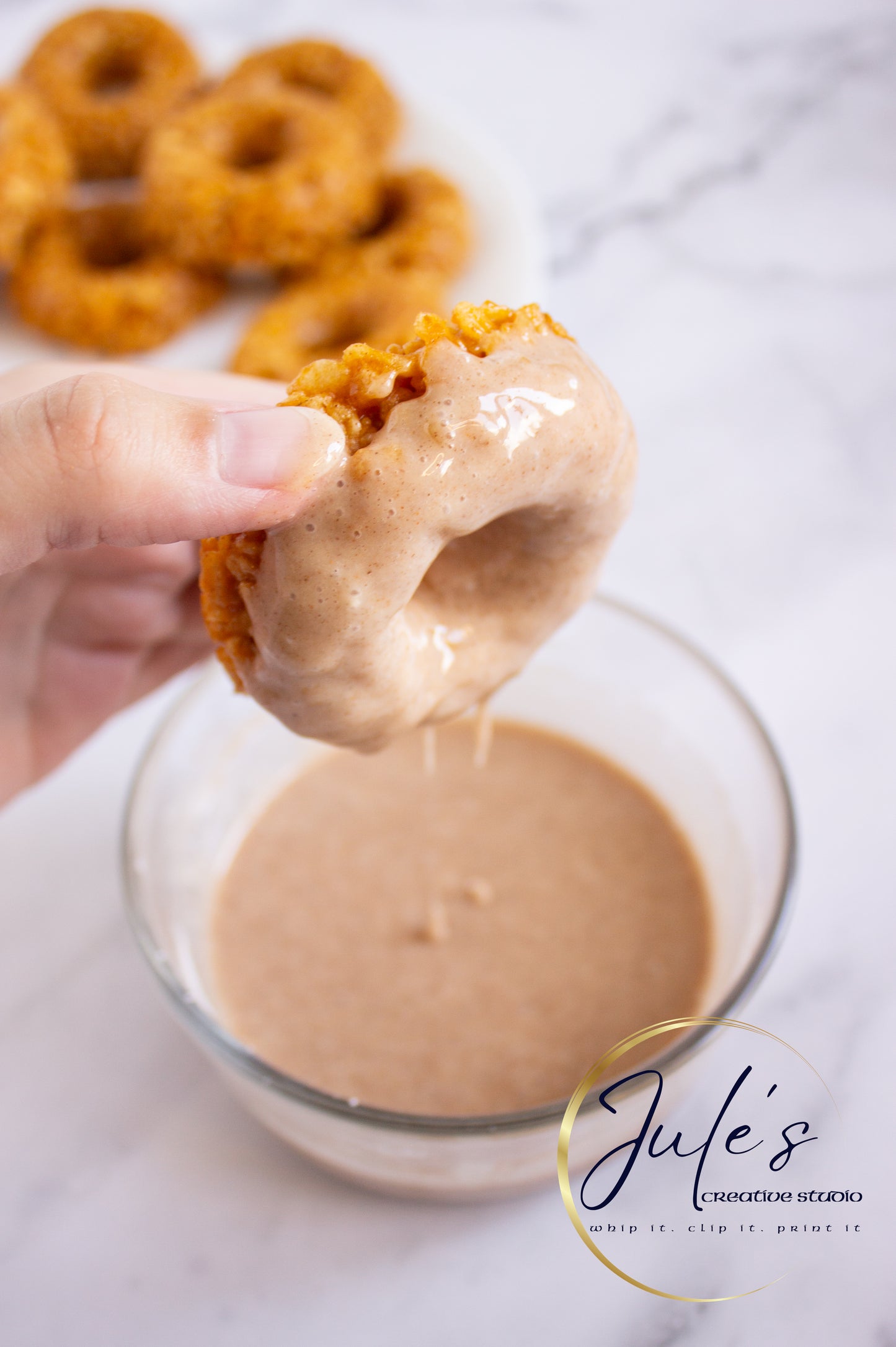 Pumpkin Rice Krispy Donuts (Set 5)