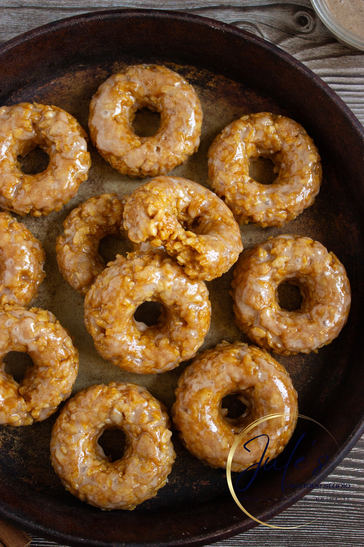 Pumpkin Rice Krispy Donuts (Set 4)