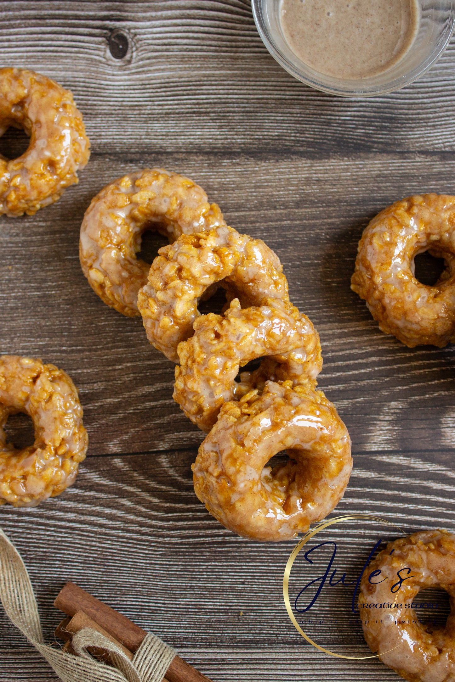 Pumpkin Rice Krispy Donuts (Set 4)