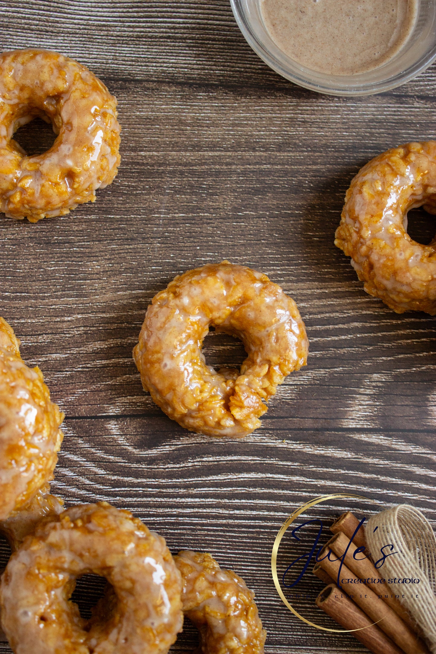 Pumpkin Rice Krispy Donuts (Set 4)