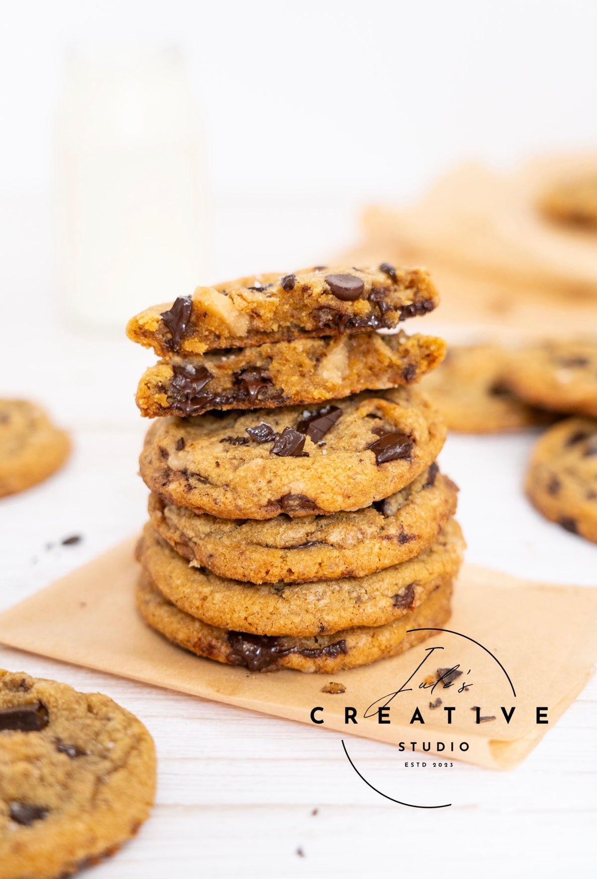 Brown Butter Salted Toffee Chocolate Chunk Cookies (Set 1)