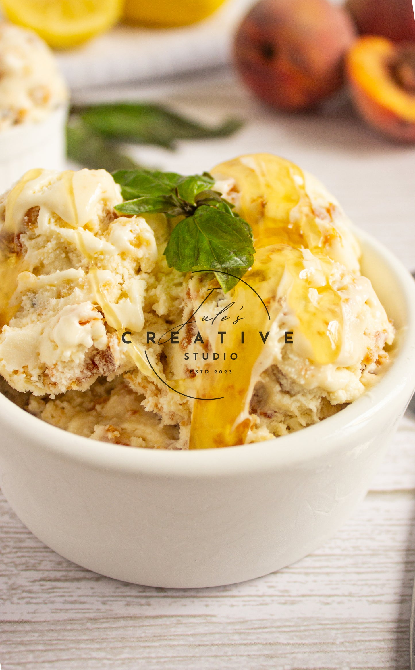 Honey Peach Bliss Ice-Cream (Set 2)