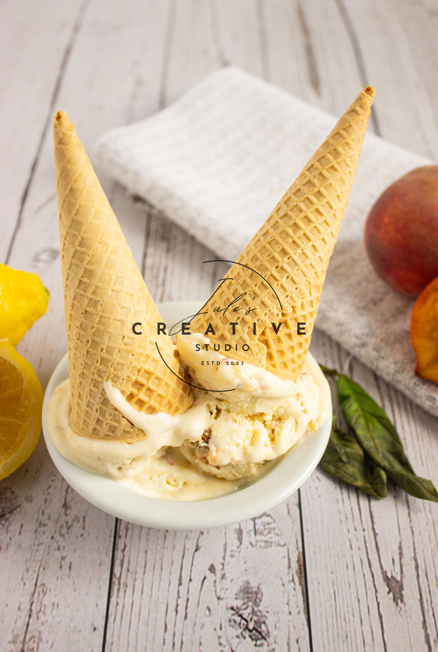 Honey Peach Bliss Ice-cream (Set 3)