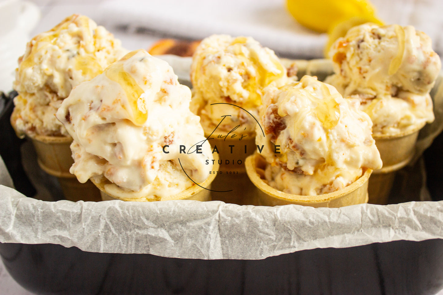 Honey Peach Bliss Ice-cream (Set 3)