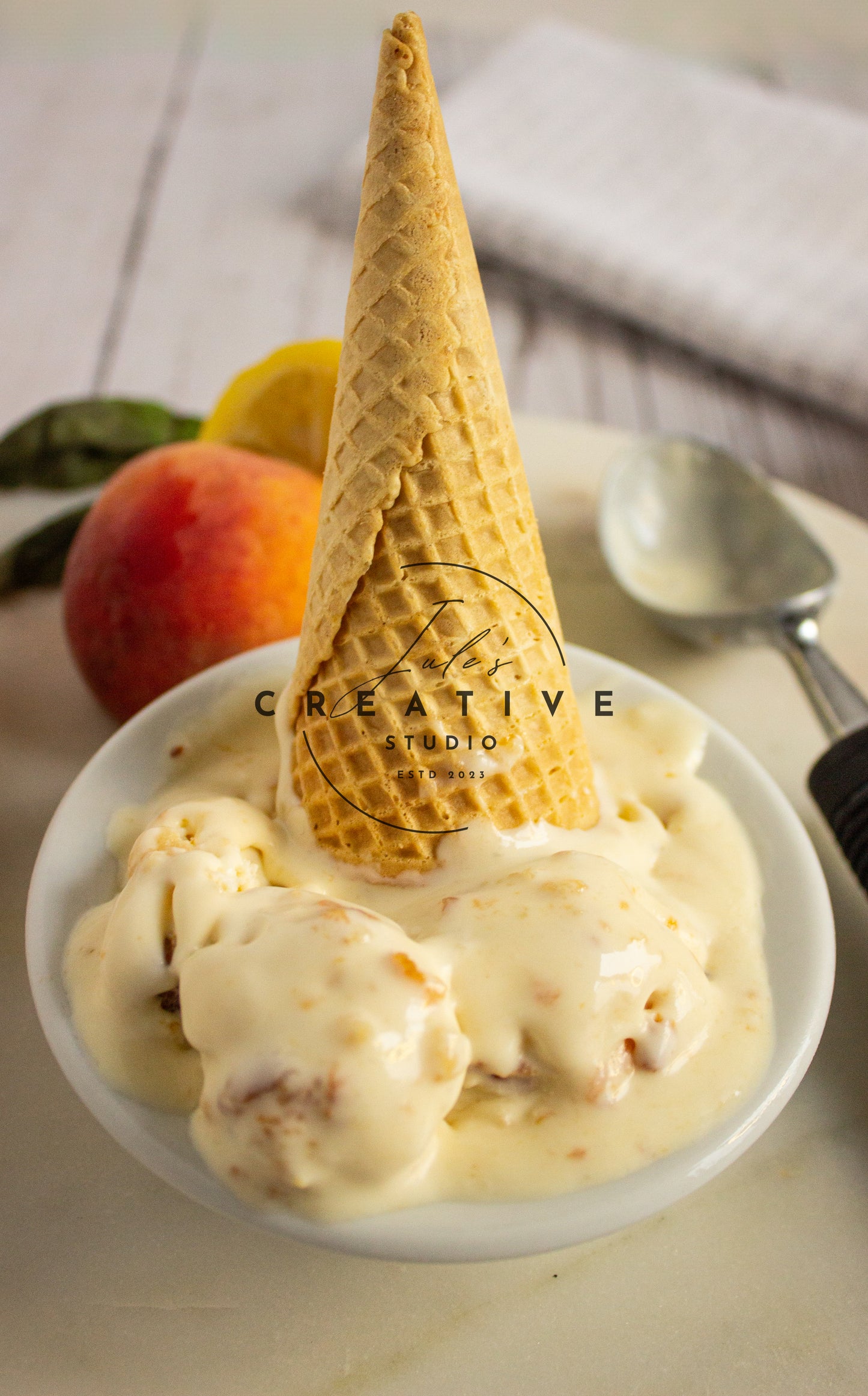 Honey Peach Bliss Ice-cream (Set 3)